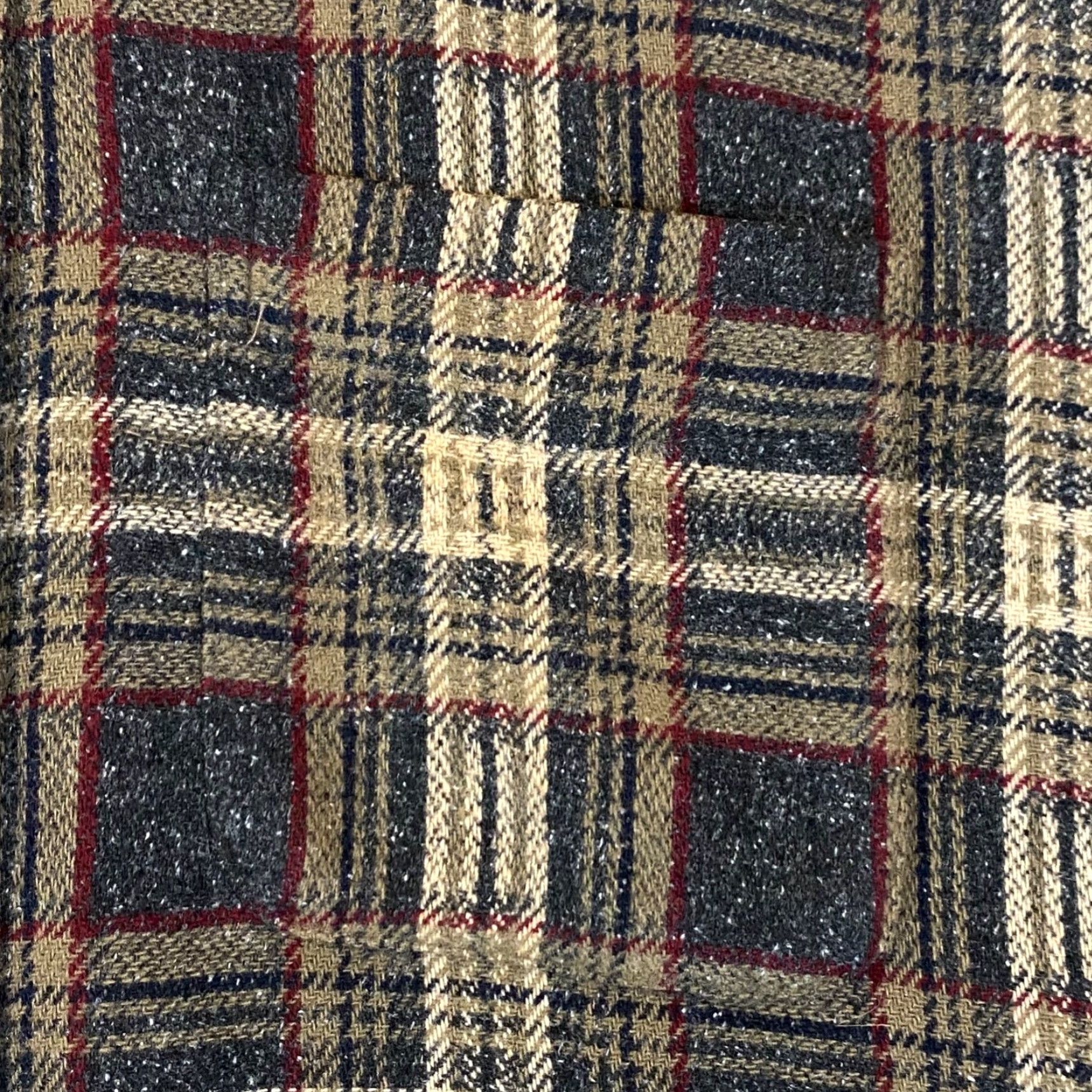 Banana Republic VINTAGE Banana Republic Cabinwear Shirt Mens Large Gray Brown Plaid Wool Blend Button-Up Size US L / EU 52-54 / 3 - 5 Thumbnail