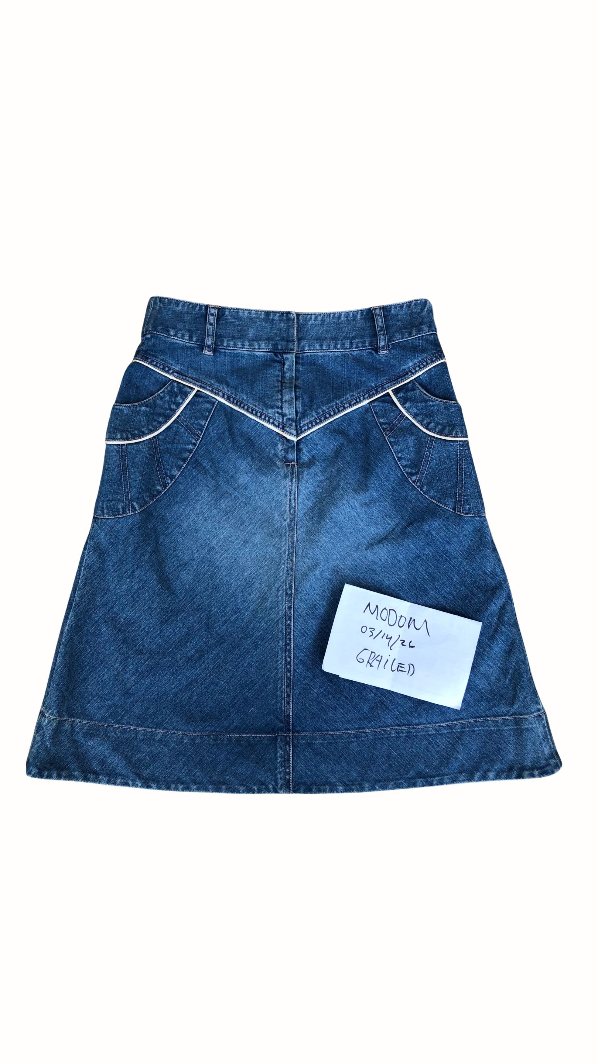 Marc Jacobs Vintage Marc jacobs Denim Skirt Size 28" / US 6 / IT 42 - 1 Thumbnail