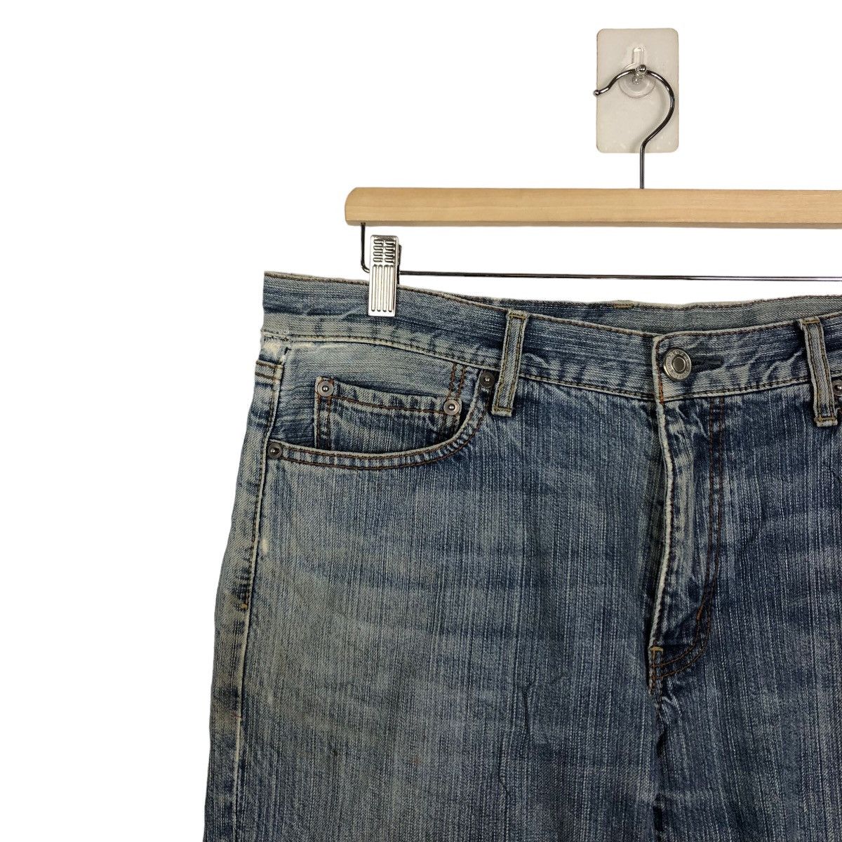 Japanese Brand 🔥RARE PUNK STYLE DISTRESSED DENIM JEANS ISSEY MIYAKE JAPAN Size US 34 / EU 50 - 6 Thumbnail