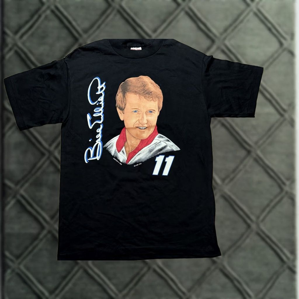 Vintage VINTAGE Bill Elliott T Shirt NASCAR Racing Size Large Black 90s Mens Softee Cotton Size US L / EU 52-54 / 3 - 1 Thumbnail