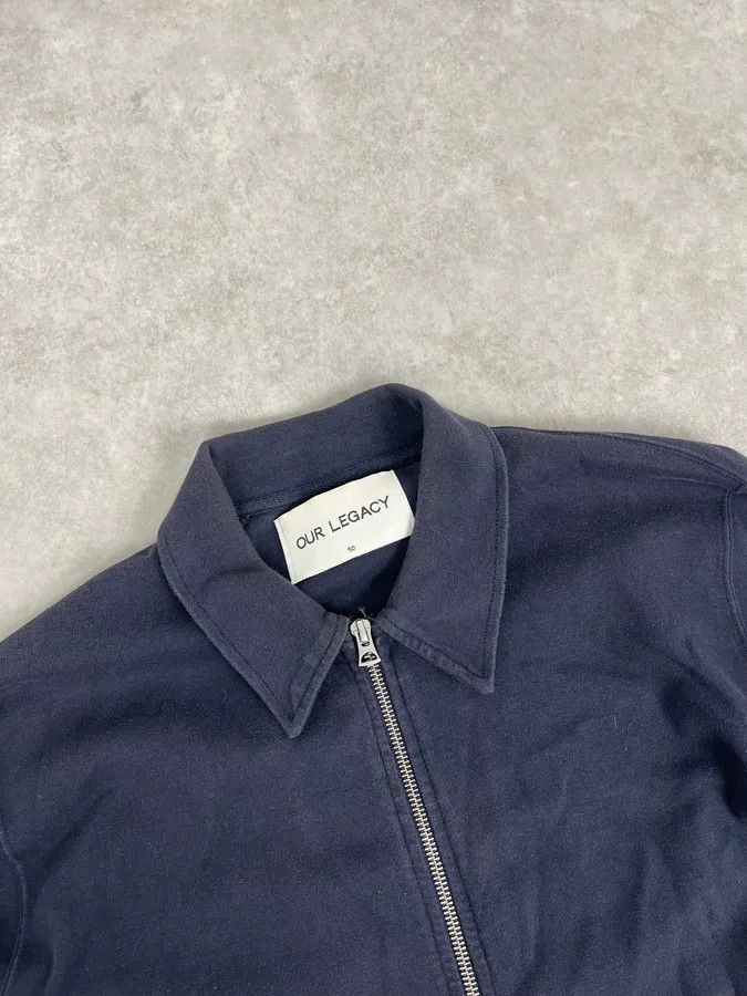 Our Legacy SS2016 Our Legacy Navy Interlock Zip-up Jacket Size US M / EU 48-50 / 2 - 5 Thumbnail