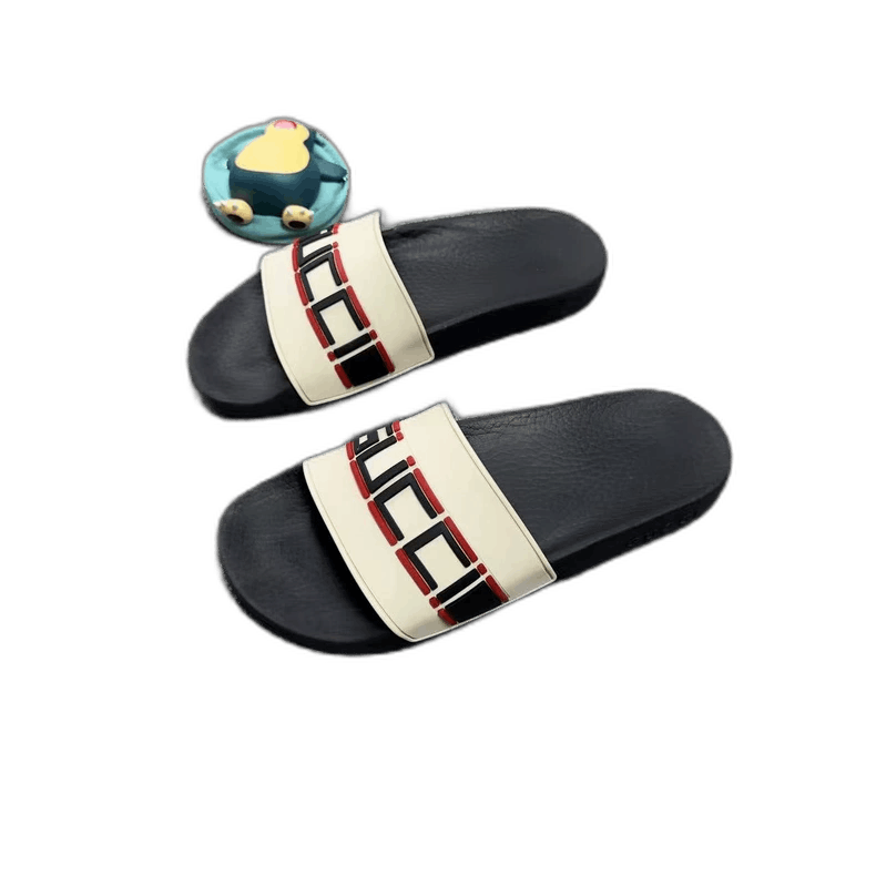 Gucci Gucci Ecru Beige Slide Sandals for Women Size US 6 / IT 36 - 1 Thumbnail