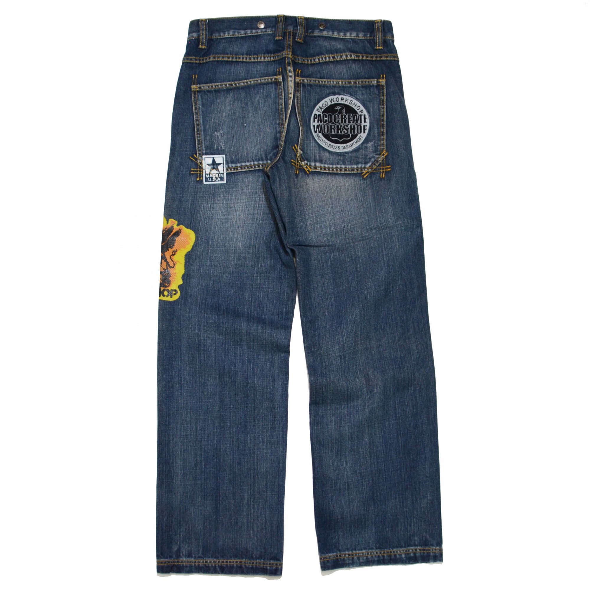 Other Le Paco Jeans Youth Fit Straight Leg Y2K New York Streetwear Size US 28 / EU 44 - 2 Thumbnail