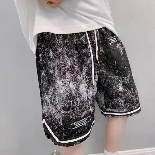 Japanese Brand 20SS Indigo Union Japan Black Splash Jersey Shorts Size US 32 / EU 48 - 3 Thumbnail