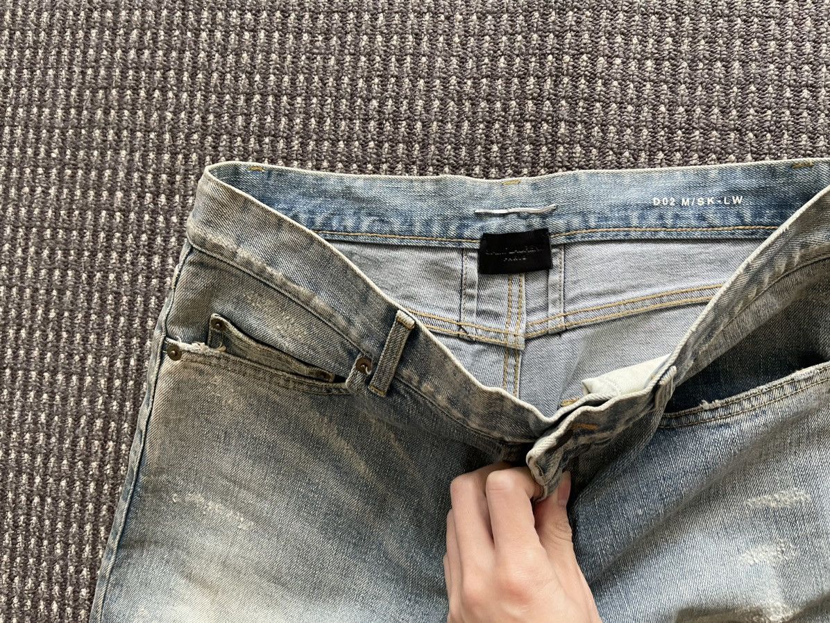 Saint Laurent Paris SLP 14AW Distressed Jeans Size US 31 - 3 Thumbnail