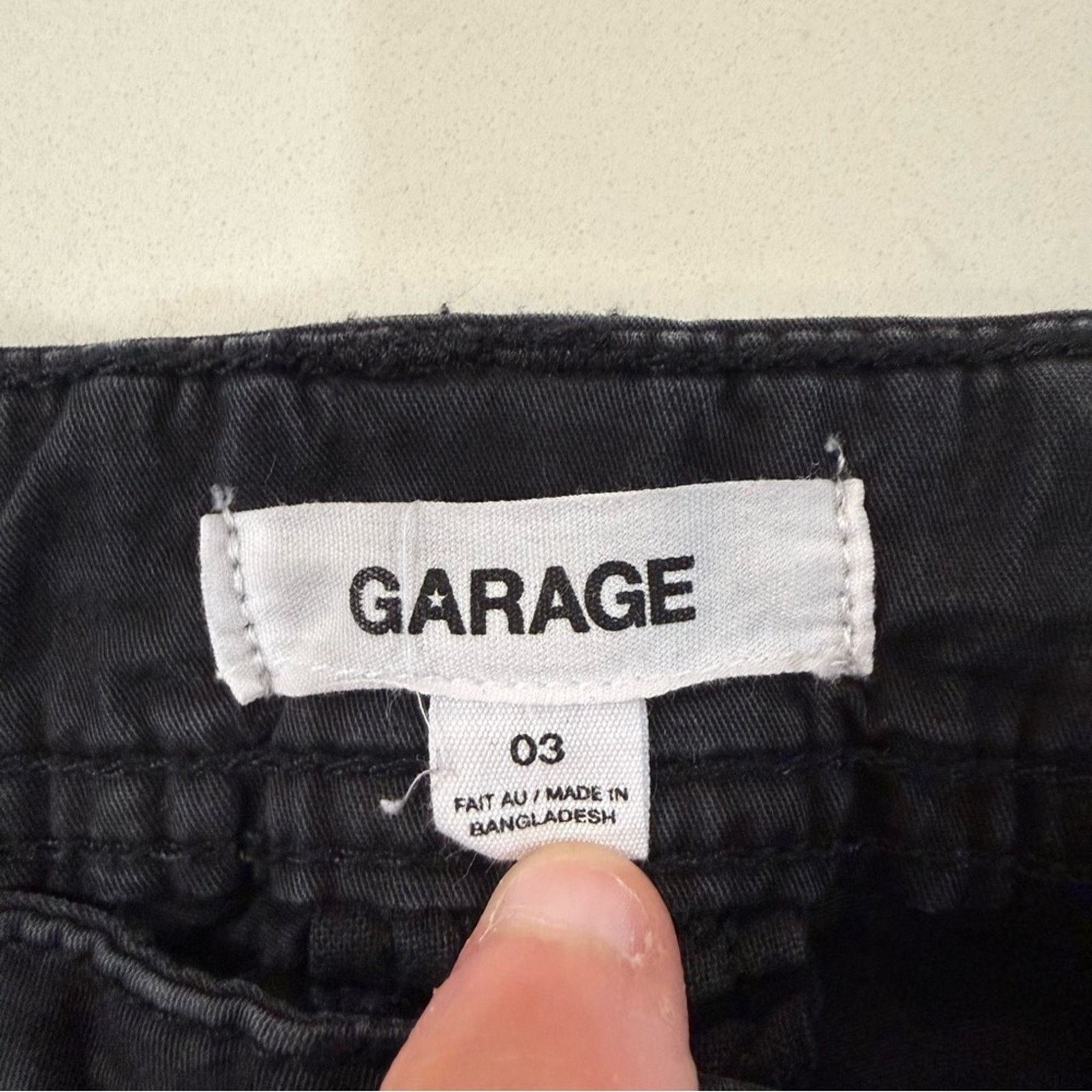 Garage Garage Remi Straight Cargo Pants Women’s 3 Black Size 26" / US 2 / IT 38 - 8 Thumbnail