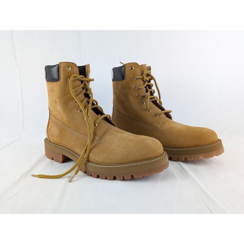 Vetements o1rshd1 Suede Logo Cuff Trucker Boots in Beige Size US 12 / EU 45 - 8 Thumbnail