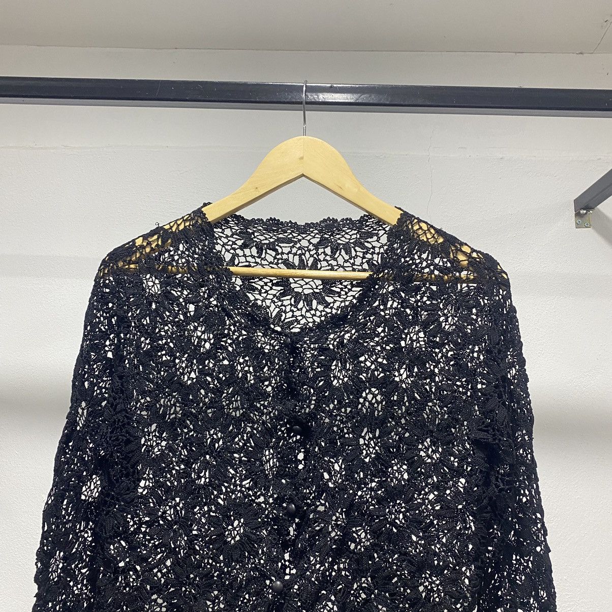 Beauty Beast × Hysteric Glamour × Japanese Brand Sick☠️ Unbrand Mesh Net Floral Cardigan Punk Grunge 90s Size S / US 4 / IT 40 - 4 Thumbnail