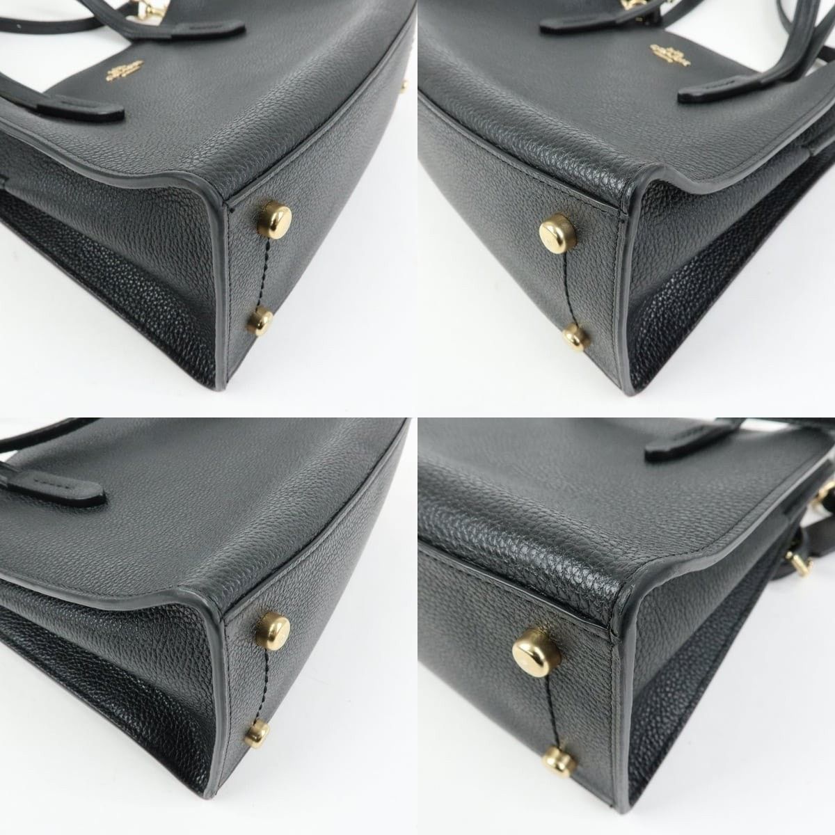 Coach Coach Charlie Carryall 28 Leather Shoulder Bag Black Size ONE SIZE - 5 Thumbnail