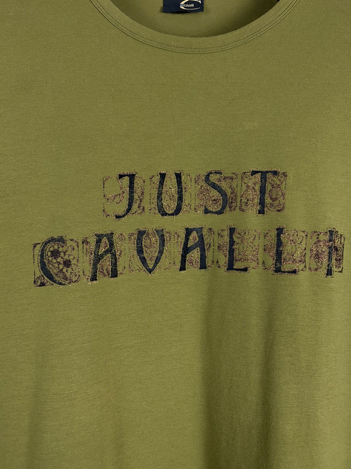 Just Cavalli Just Cavalli VNTG Big Logo Y2K Long Sleeve Tee Pullover Size US XL / EU 56 / 4 - 3 Thumbnail
