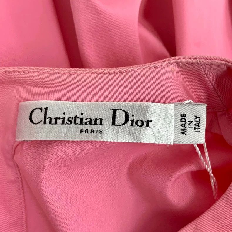 Dior Dior Pink cotton logo stud beaded round-neck short-sleeved Size XS / US 0-2 / IT 36-38 - 5 Thumbnail