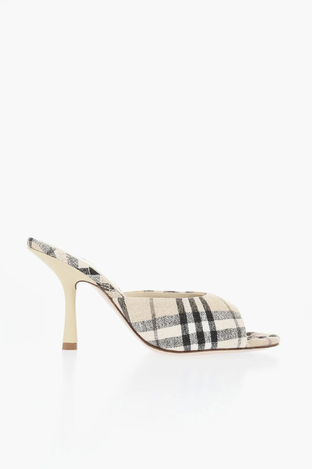 Burberry og1mm0426 Canvas Open-Toe Mules in Beige Size US 6 / IT 36 - 1 Thumbnail