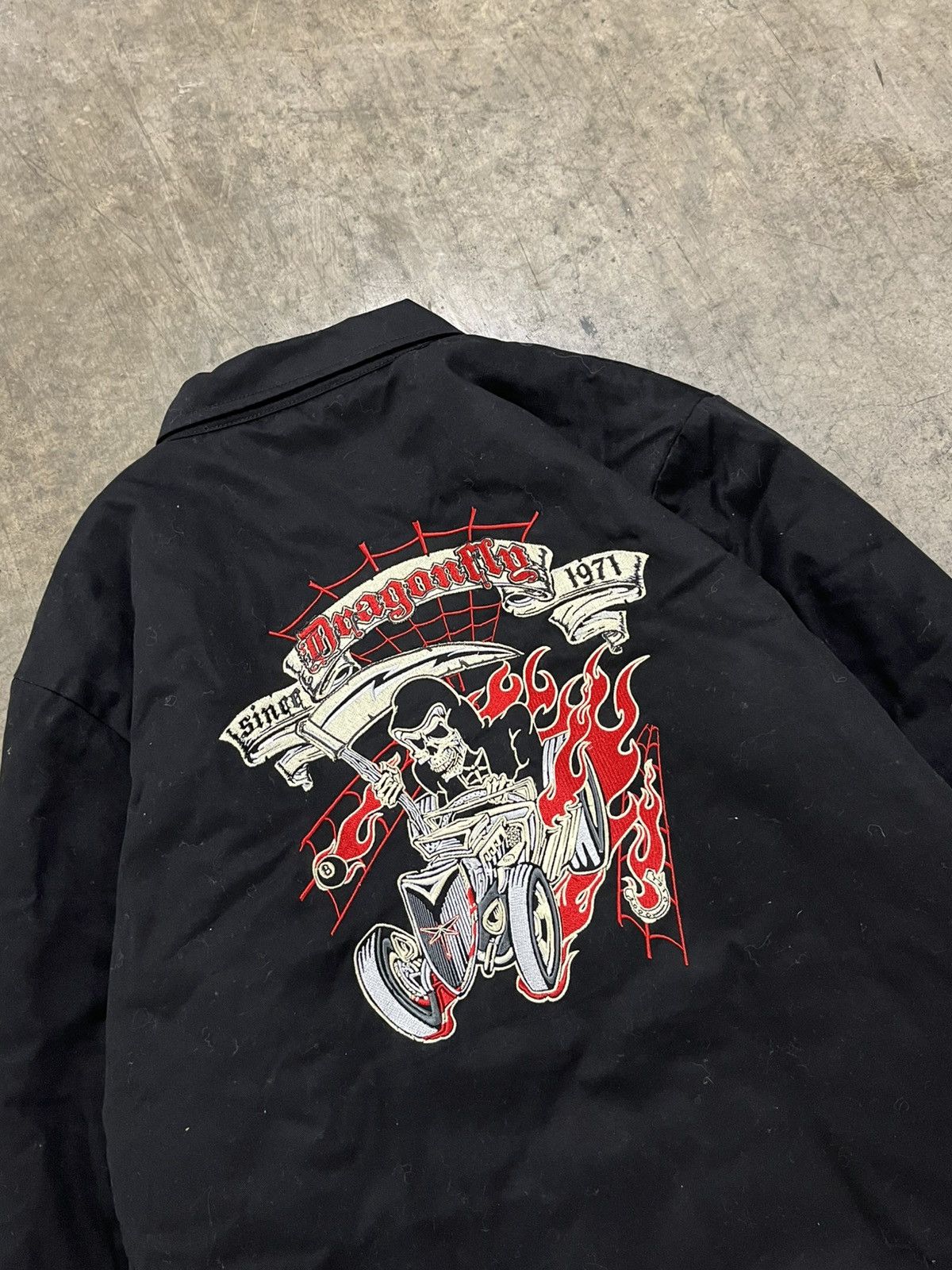 Dragonfly × Vintage Vintage dragon fly biker zip up jacket Harley style rare Size US XXL / EU 58 / 5 - 3 Thumbnail
