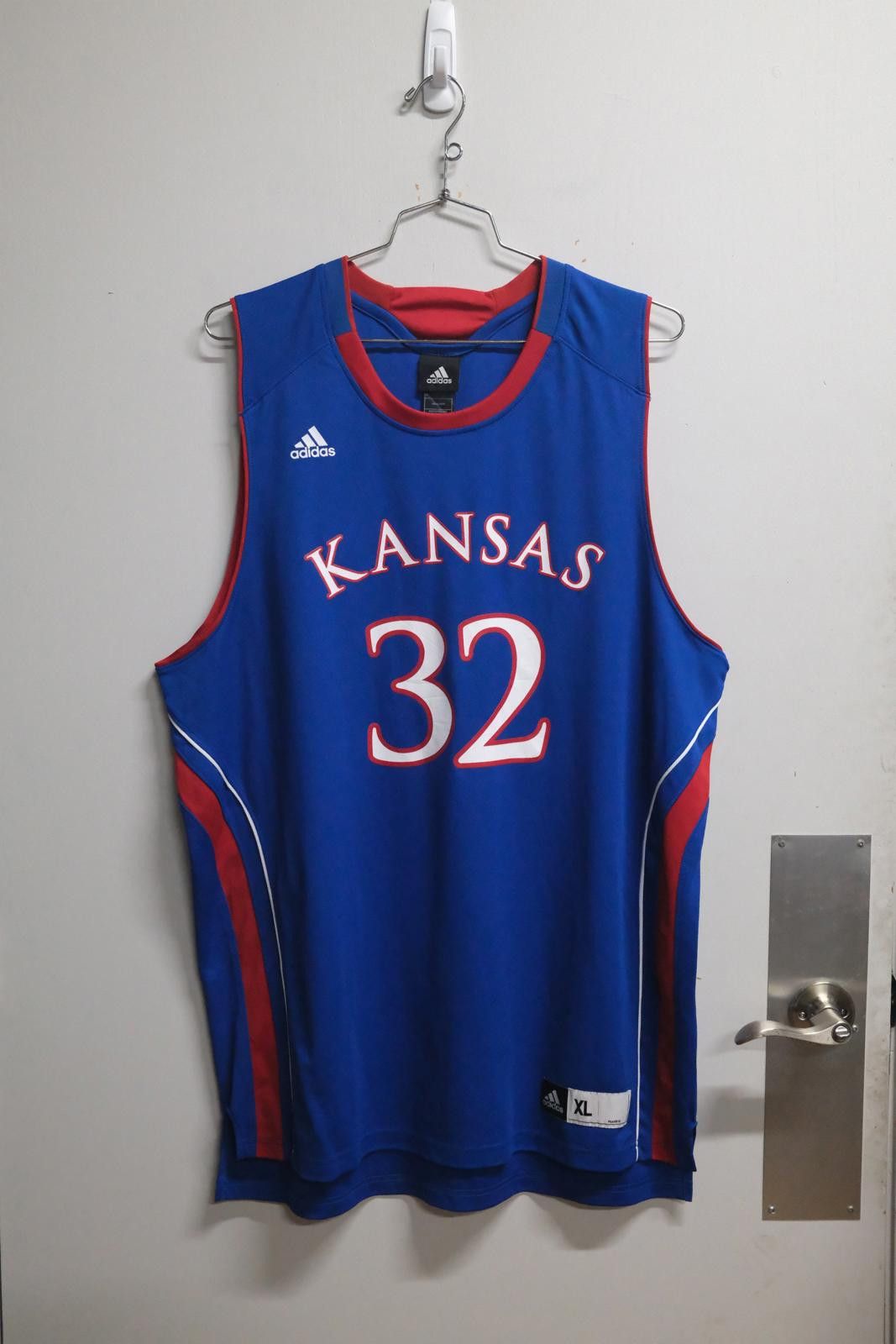 Adidas Adidas Kansas Jayhawks #32 Basketball Jersey Size ONE SIZE - 1 Thumbnail
