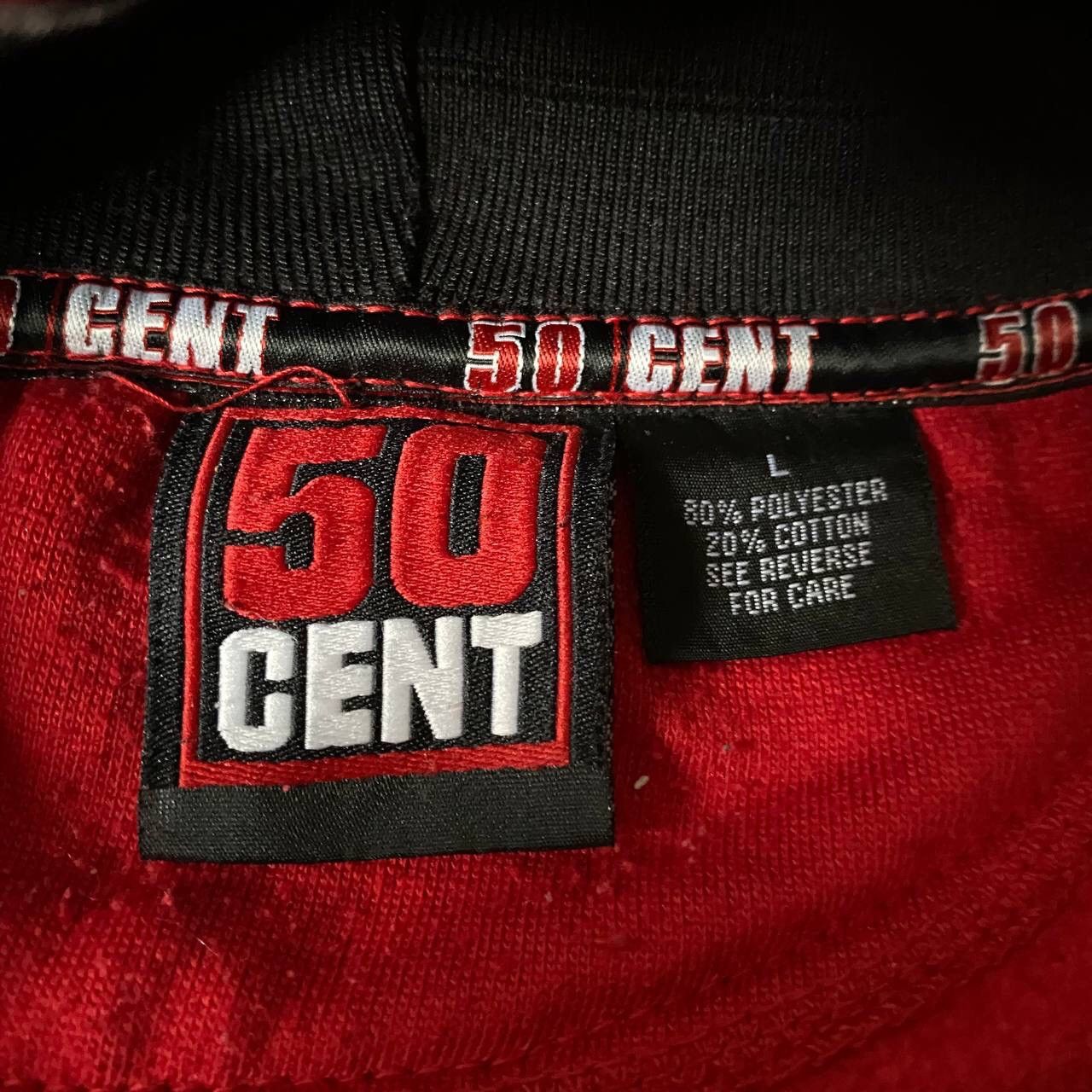50 Cent 50 CENT VINTAGE BIG LOGO RAP HOODIE (OVERSIZE FIT) Size US L / EU 52-54 / 3 - 15 Thumbnail