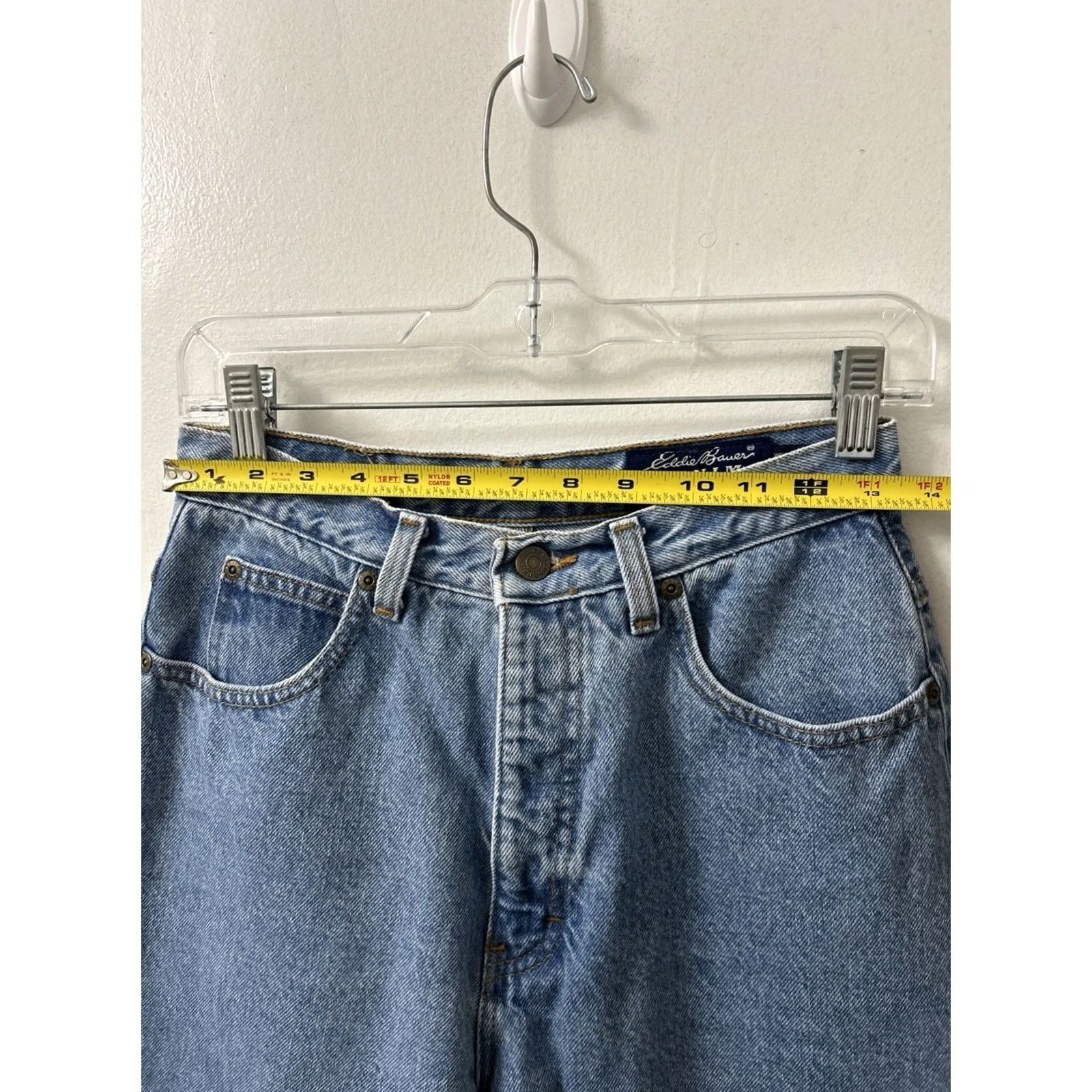 Eddie Bauer VINTAGE Eddie Bauer Jeans Womens 8x30 Light Wash Denim 100% Cotton High Rise Classic Fit 5-Pocket USA Womens Size 30" / US 8 / IT 44 - 2 Thumbnail