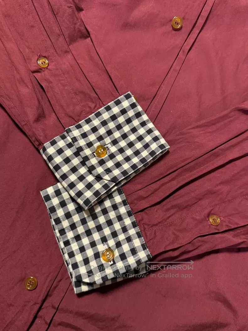 Vivienne Westwood Vivienne Westwood Burgundy checkered collar shirt Size XL / US 12-14 / IT 48-50 - 7 Thumbnail