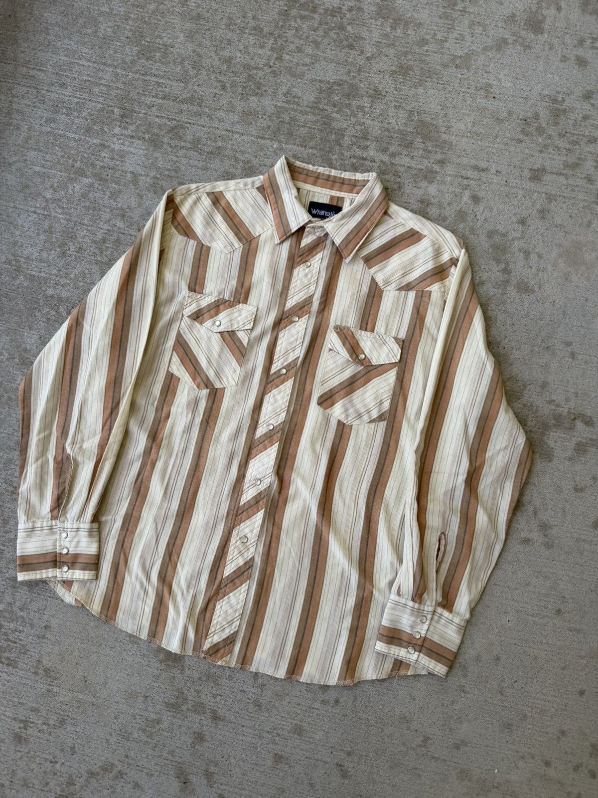 Wrangler 1990s Wrangler Western Pearl Snap Button Up Shirt Size US L / EU 52-54 / 3 - 2 Thumbnail