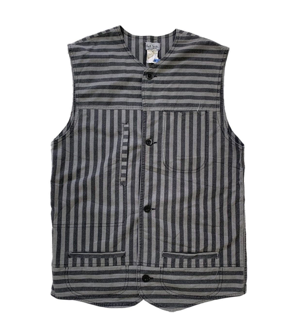 Paul Smith Paul Smith Stripes Vest Made in England Size US L / EU 52-54 / 3 - 1 Thumbnail