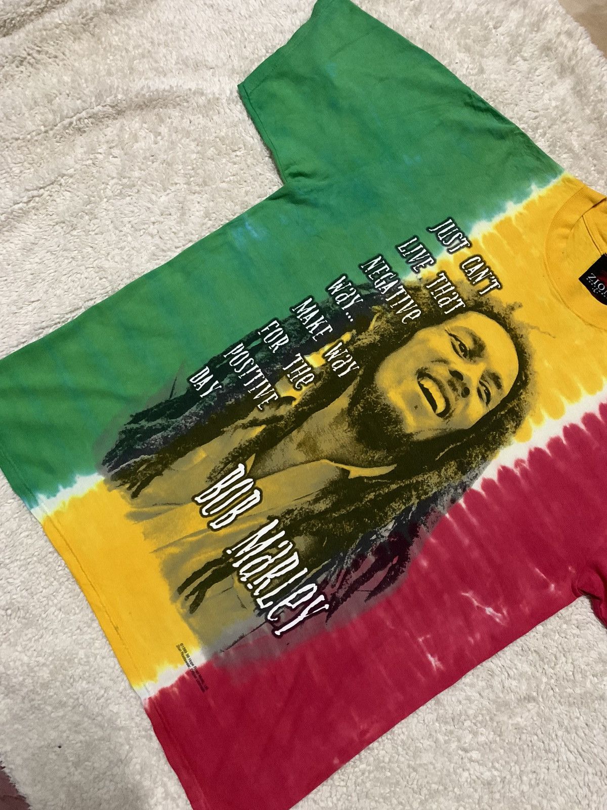 Band Tees × Bob Marley × Vintage Bob Marley Band Vintage 90s Size US L / EU 52-54 / 3 - 8 Thumbnail