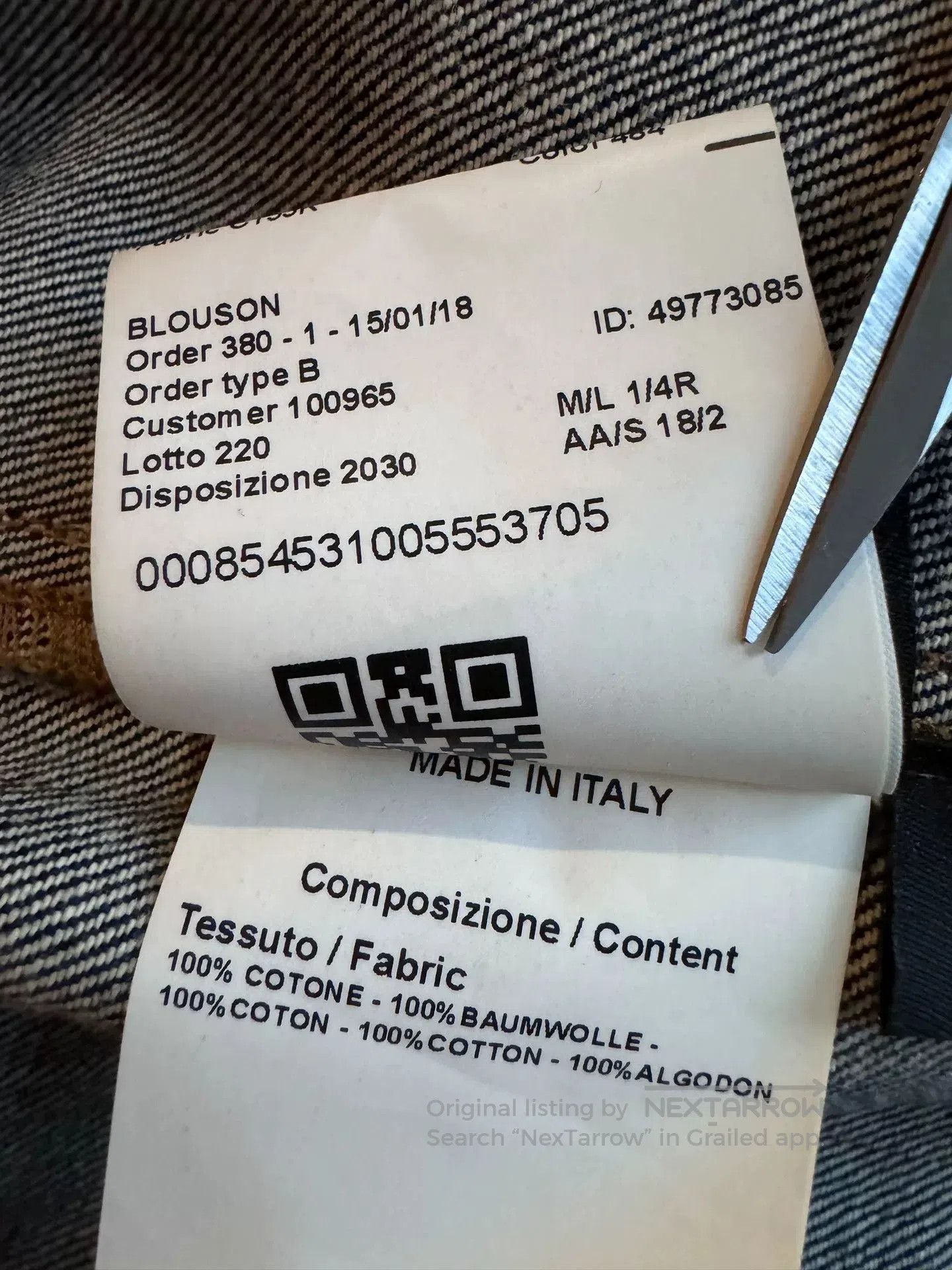 Calvin Klein 205W39NYC CALVIN KLEIN Denim Jacket with Graphic Print. Size US L / EU 52-54 / 3 - 9 Thumbnail