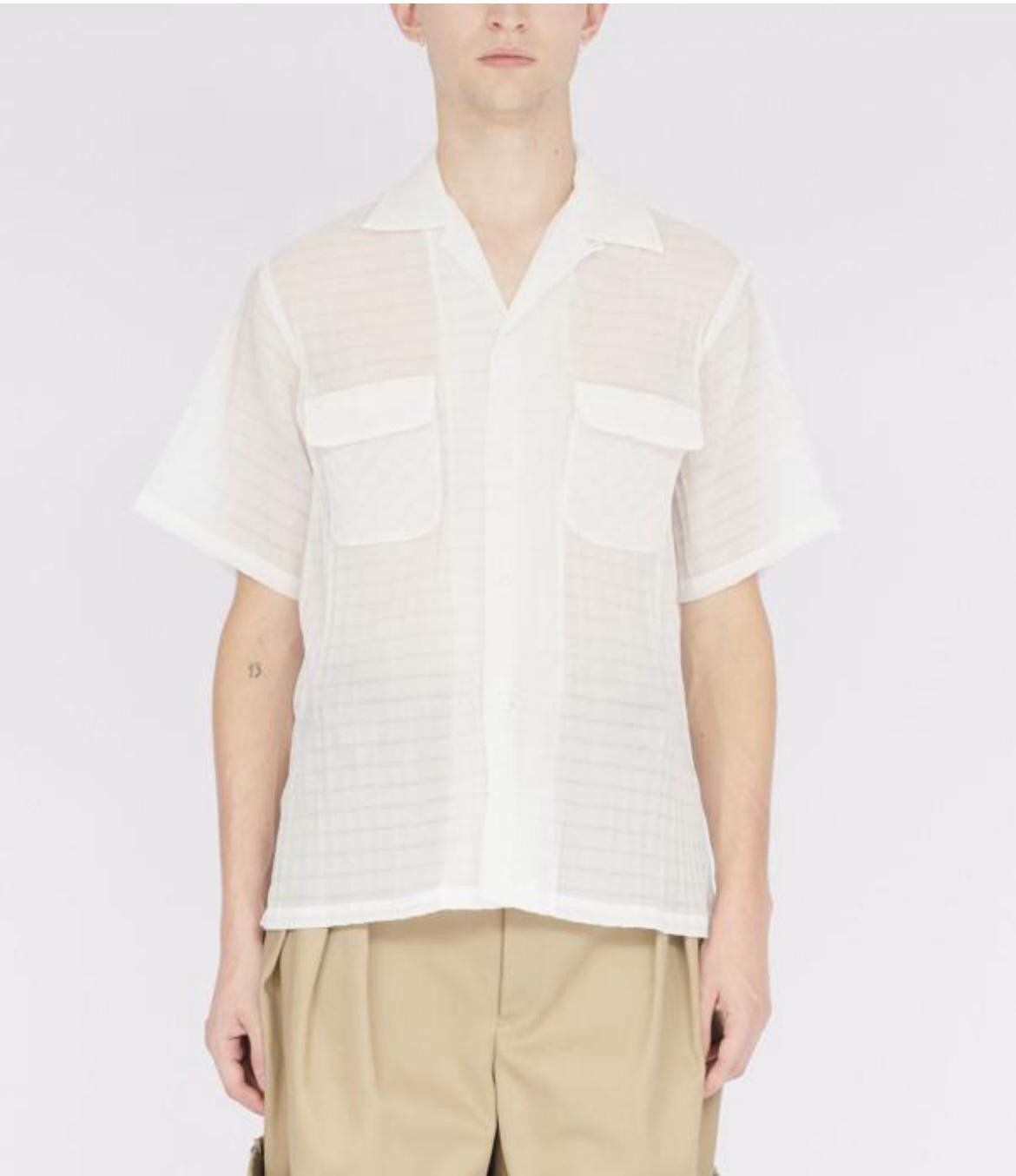 Maison Margiela oc11z0925 Camp Shirt in White Size US XL / EU 56 / 4 - 1 Thumbnail