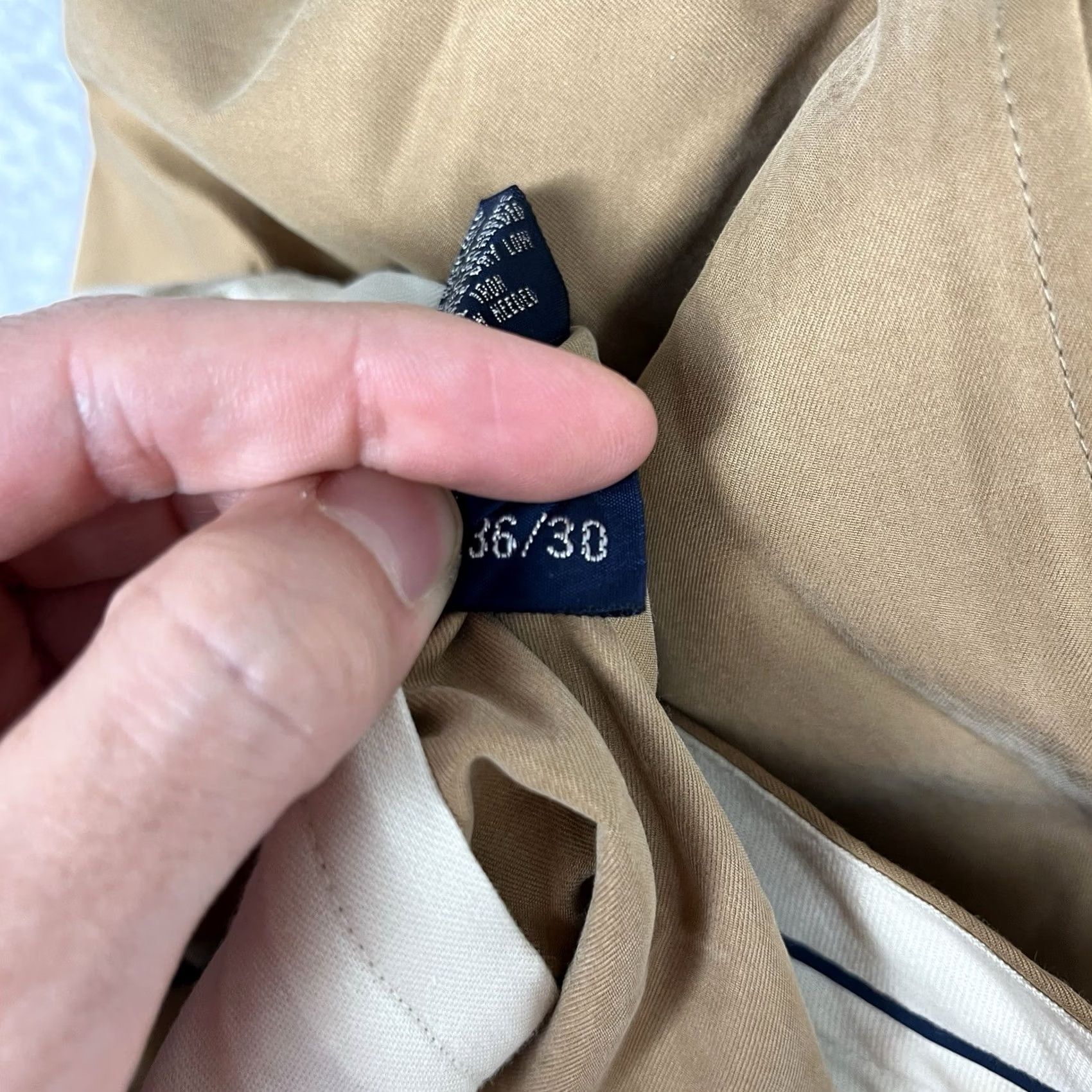 Ralph Lauren Vintage Polo Golf Ralph Lauren Mens 36X30 Khaki Silk Cotton Pleated Pants Size US M / EU 48-50 / 2 - 3 Thumbnail