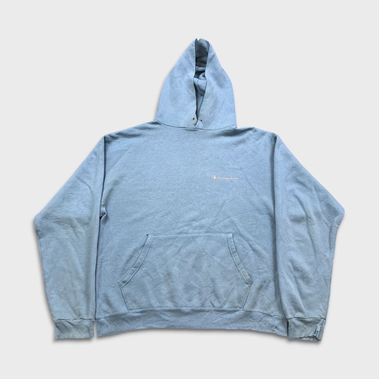 Champion × Vintage Champion Hoodie Large Authentic Pullover Hooded Sweatshirt Size US L / EU 52-54 / 3 - 1 Thumbnail