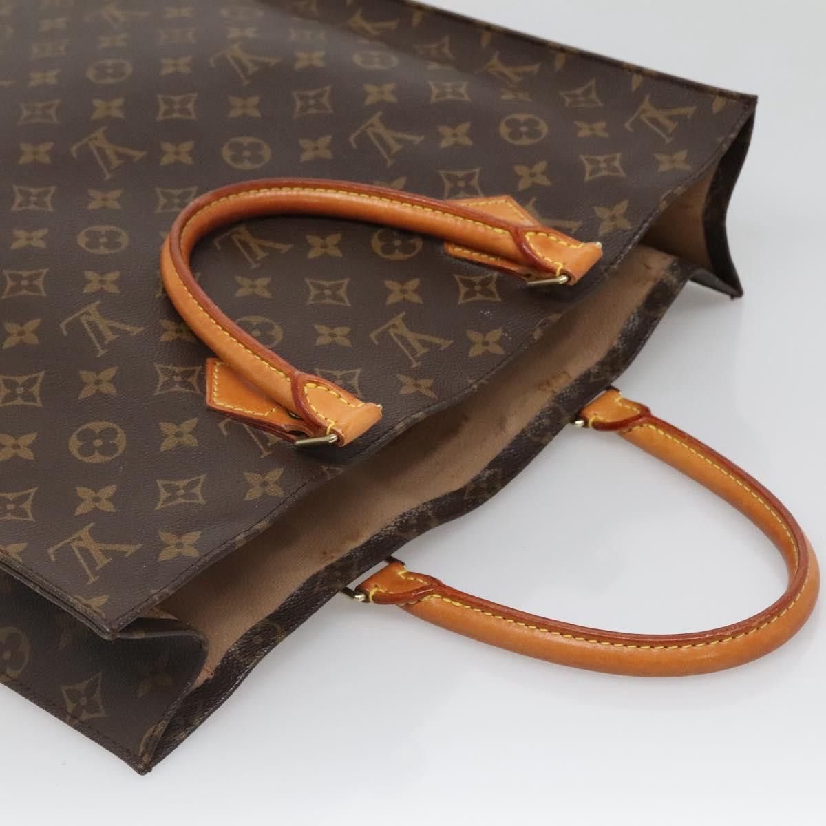Louis Vuitton LOUIS VUITTON Monogram Sac Plat Hand Bag M51140 Size ONE SIZE - 6 Thumbnail