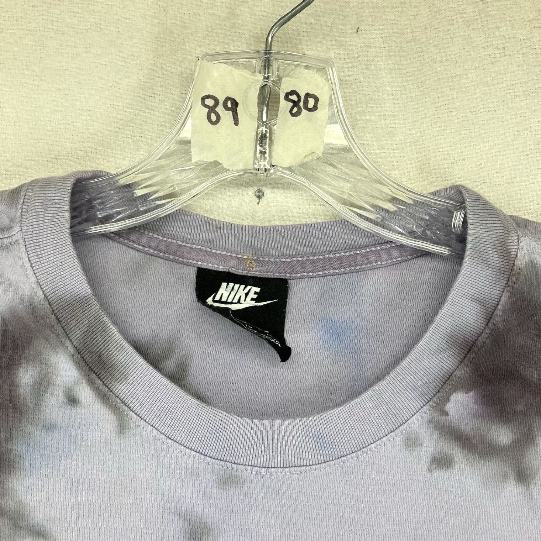 Nike NIKE Shirt Mens XL Purple Tie Dye Graphic Tee Swoosh Vintage Style All Seasons 2020s Mens XL Purple Tie Dye T-Shirt Size US XL / EU 56 / 4 - 4 Thumbnail