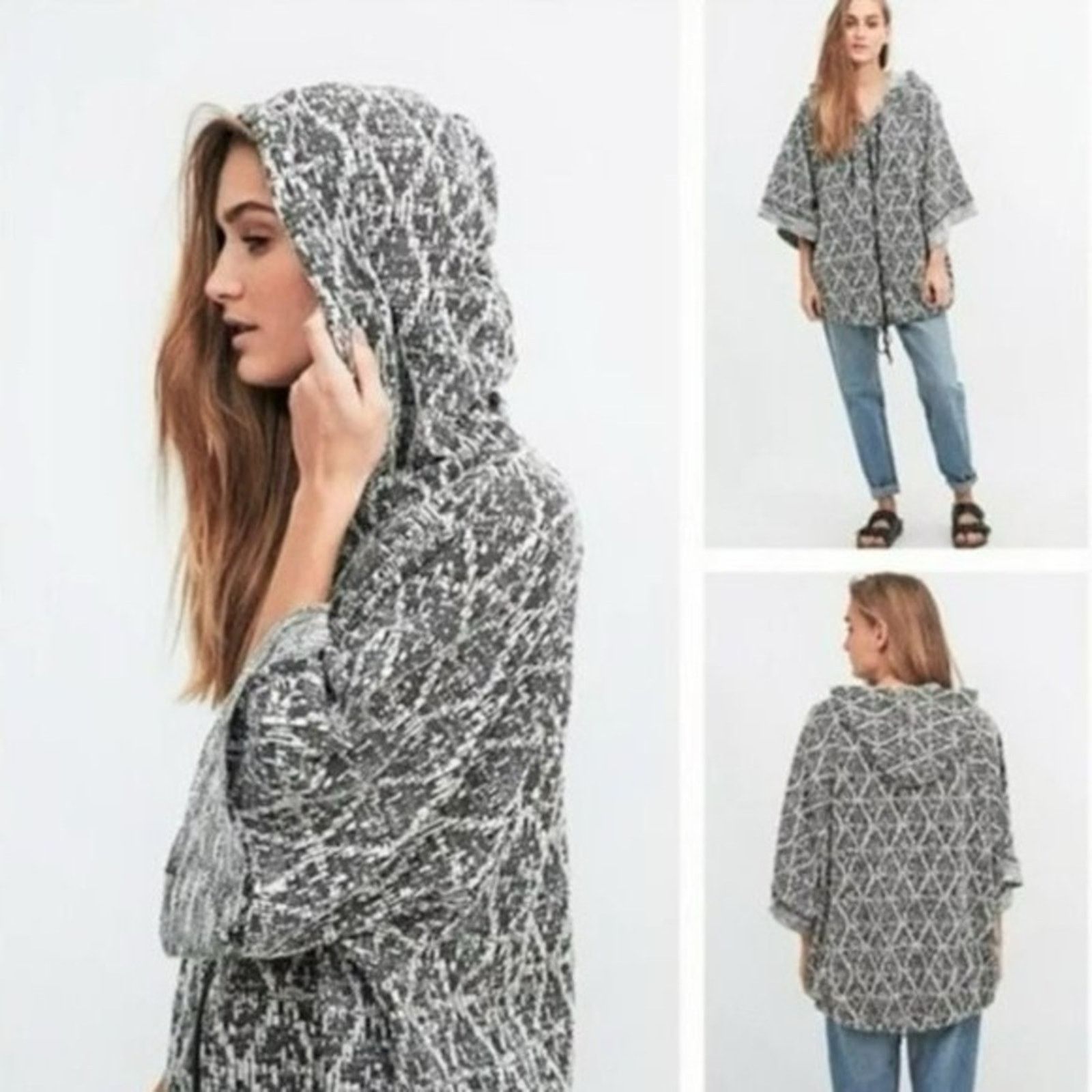 Free People Free People Santa Fe Jacquard Kimono Hoodie Womens Medium Size M / US 6-8 / IT 42-44 - 5 Thumbnail