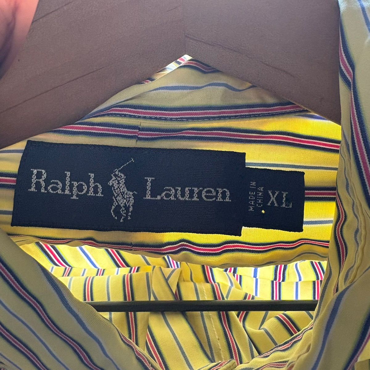 Polo Ralph Lauren Polo Ralph Lauren Button Down Shirt Yellow Striped Pocket Size US XL / EU 56 / 4 - 8 Thumbnail