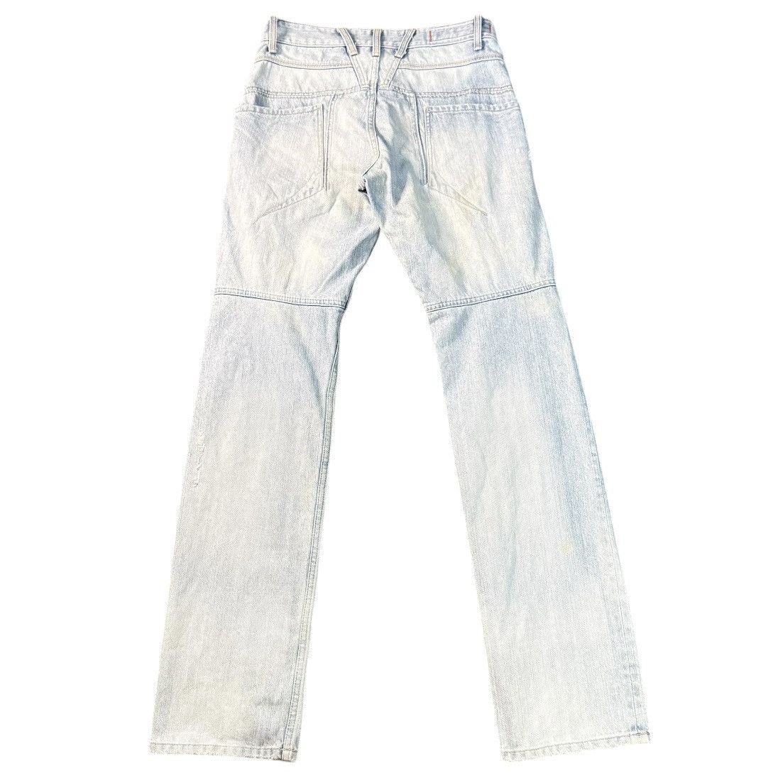 Marithe + Francois Girbaud 2000 y2k MFG Fashionista Light Wash Blue Distressed Denim Size US 31 - 2 Thumbnail
