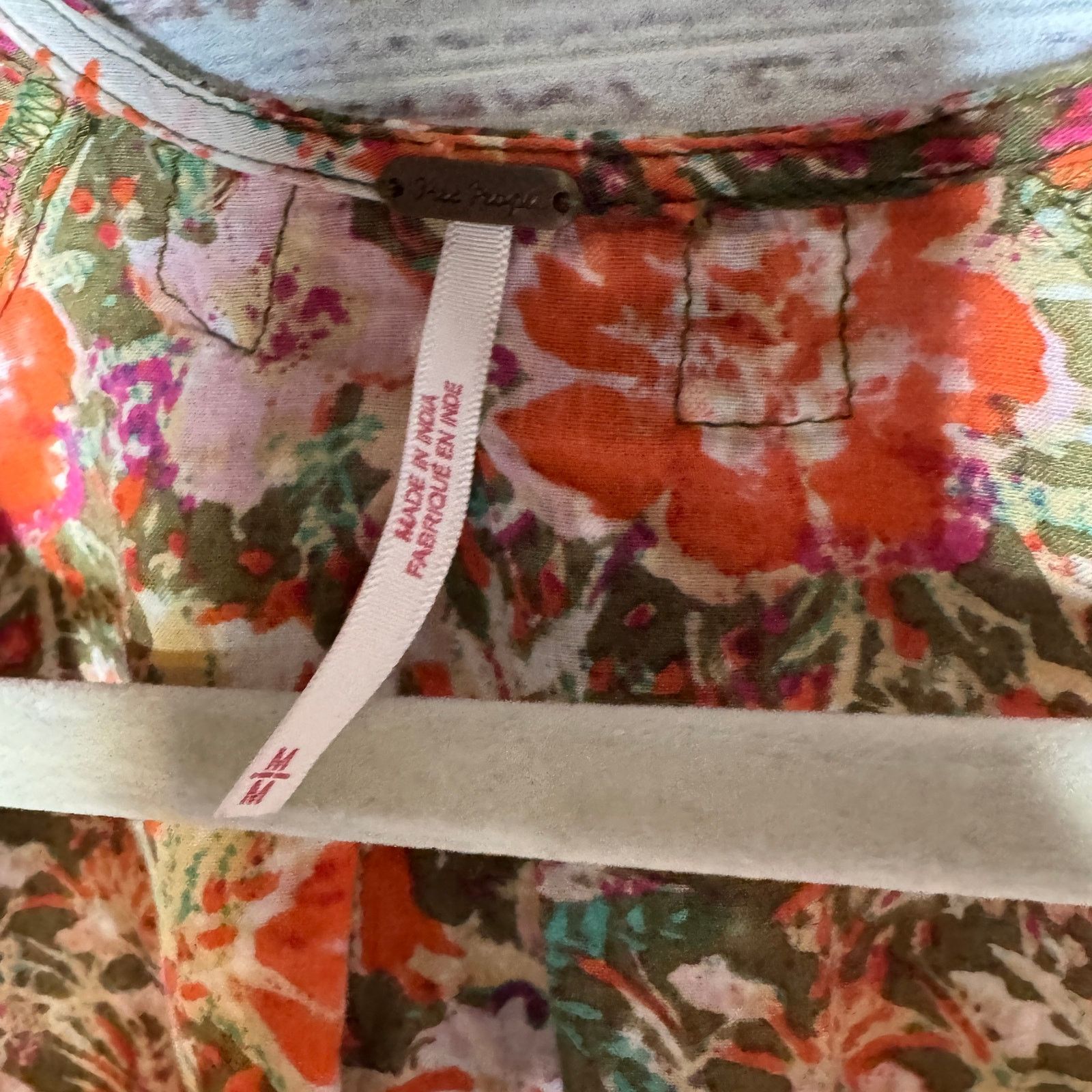 Free People Free People Floral Garden Print Balloon Puff Sleeve Wrap Top Size M / US 6-8 / IT 42-44 - 5 Thumbnail