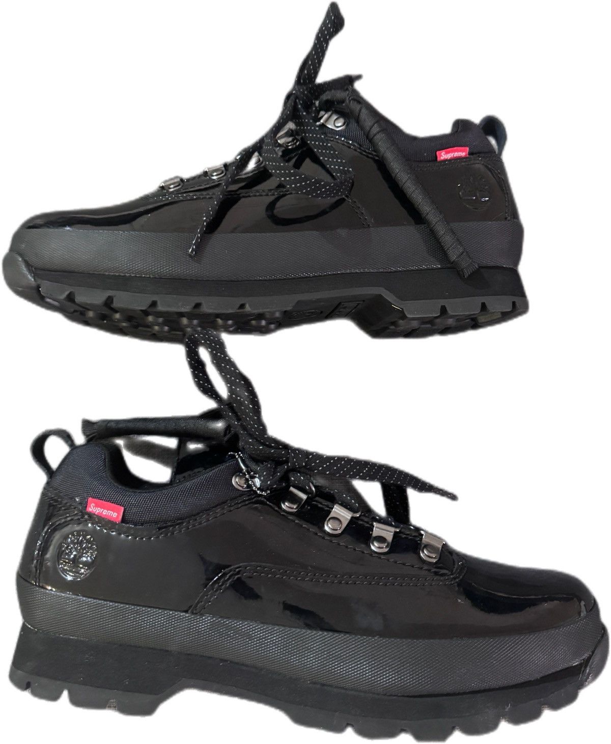 Supreme × Timberland SUPREME X TIMBERLAND EURO HIKER LOW BLACK 