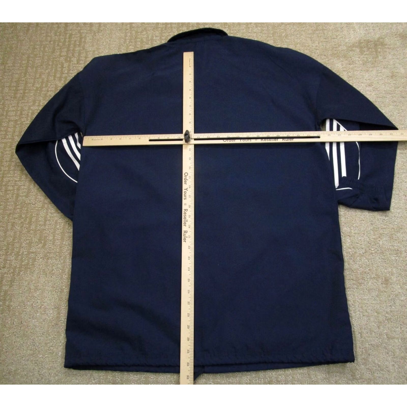 Adidas Adidas Jacket Women Large Blue Trefoil Windbreaker Coach Volleyball Softball Windbreaker Size L / US 10 / IT 46 - 4 Thumbnail
