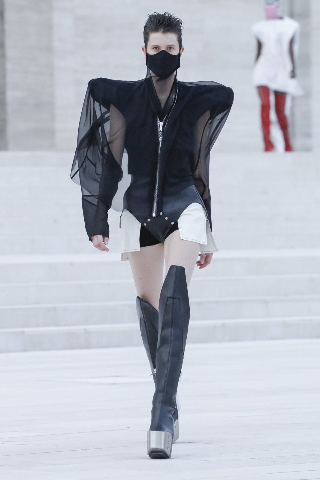 Rick Owens Rick Owens ss 2021 nude mesh phlegheton Size ONE SIZE - 2 Thumbnail