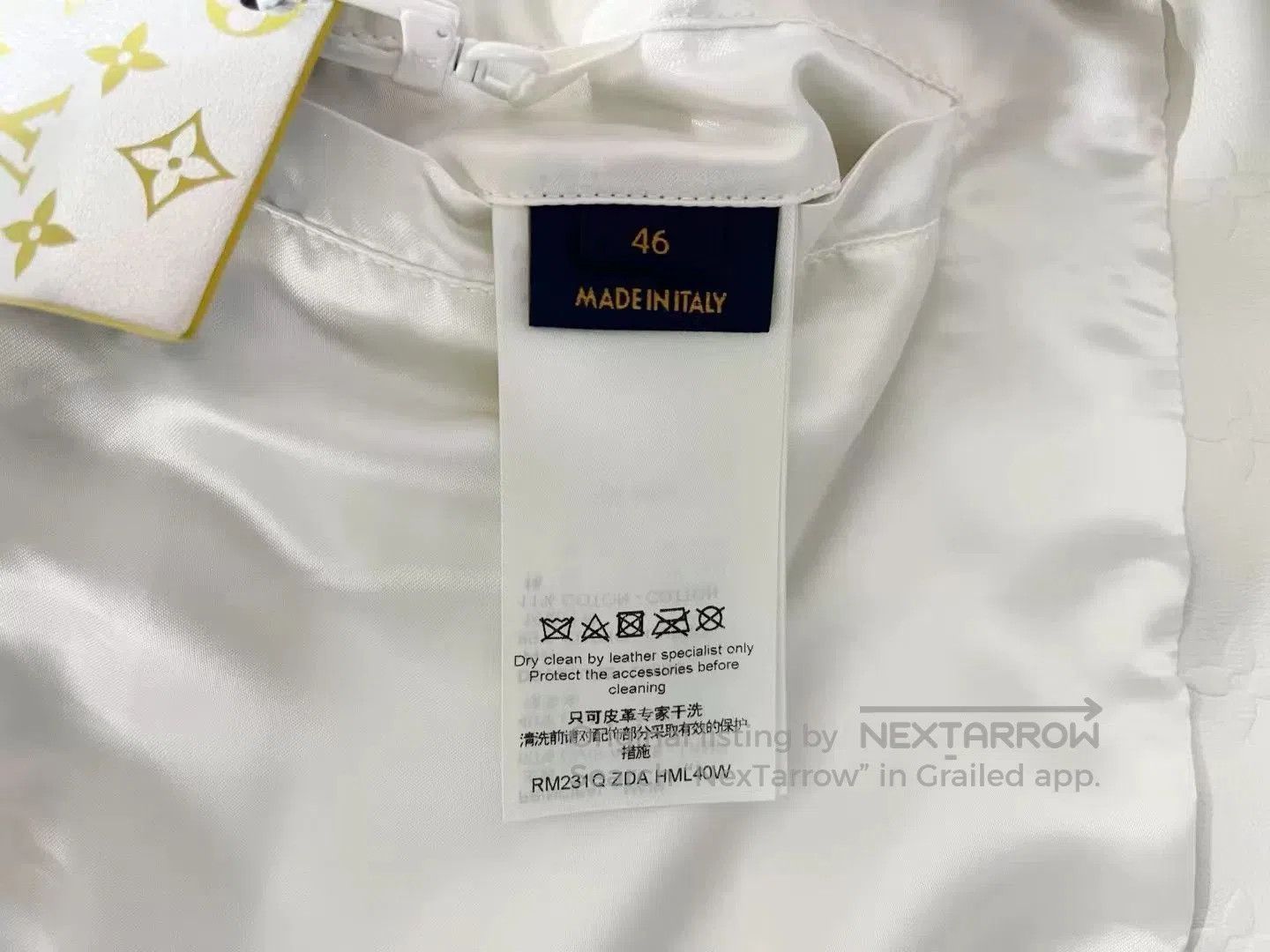 Louis Vuitton Louis Vuitton White Embossed Monogram Leather Jacket. Size US S / EU 44-46 / 1 - 3 Thumbnail