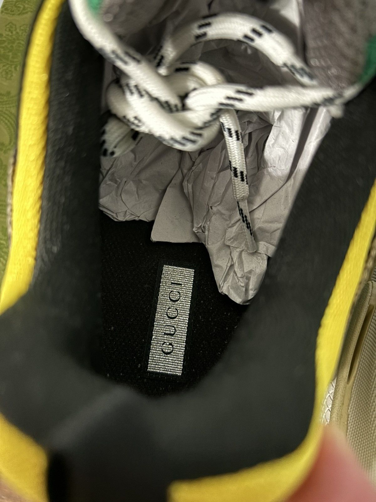 Balenciaga × Gucci Gucci Balenciaga The Hacker Project Triple S Green Yellow Size US 11 / EU 44 - 9 Thumbnail