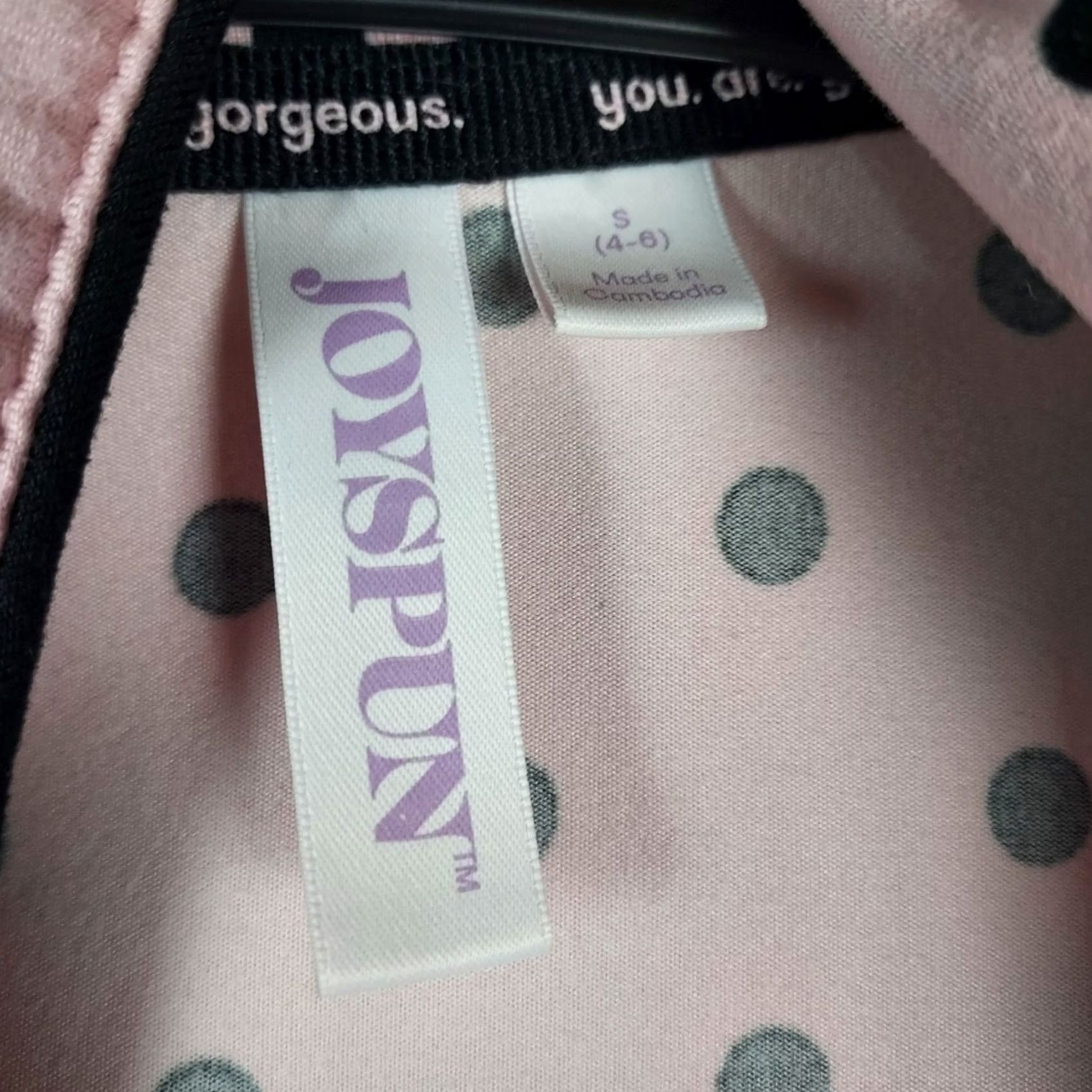 Vintage Joyspun Pajama Set Womens Small Pink Knit Polyester Button Closure Lightweight Machine Washable Seasonal Spring Fall Winter Size ONE SIZE - 6 Thumbnail