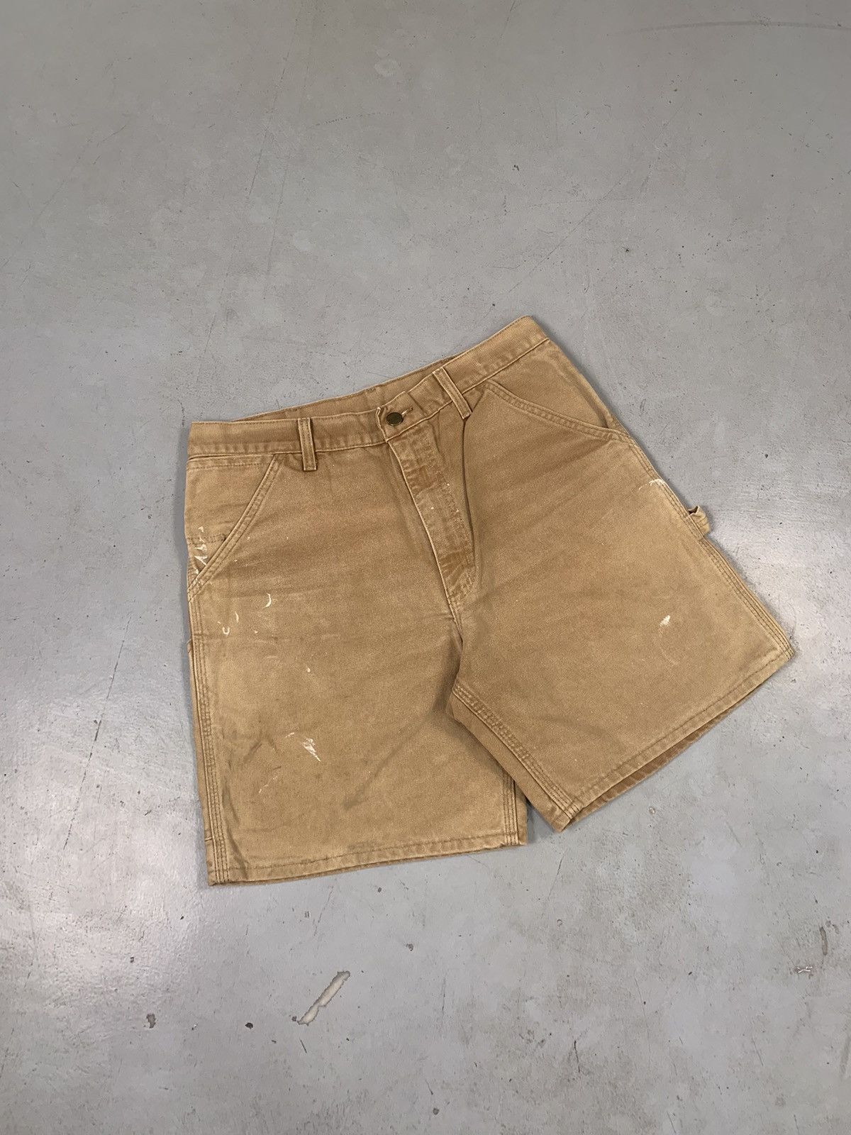 Carhartt Vintage Carhartt B25 BRN carpenter short Size US 32 / EU 48 - 1 Thumbnail