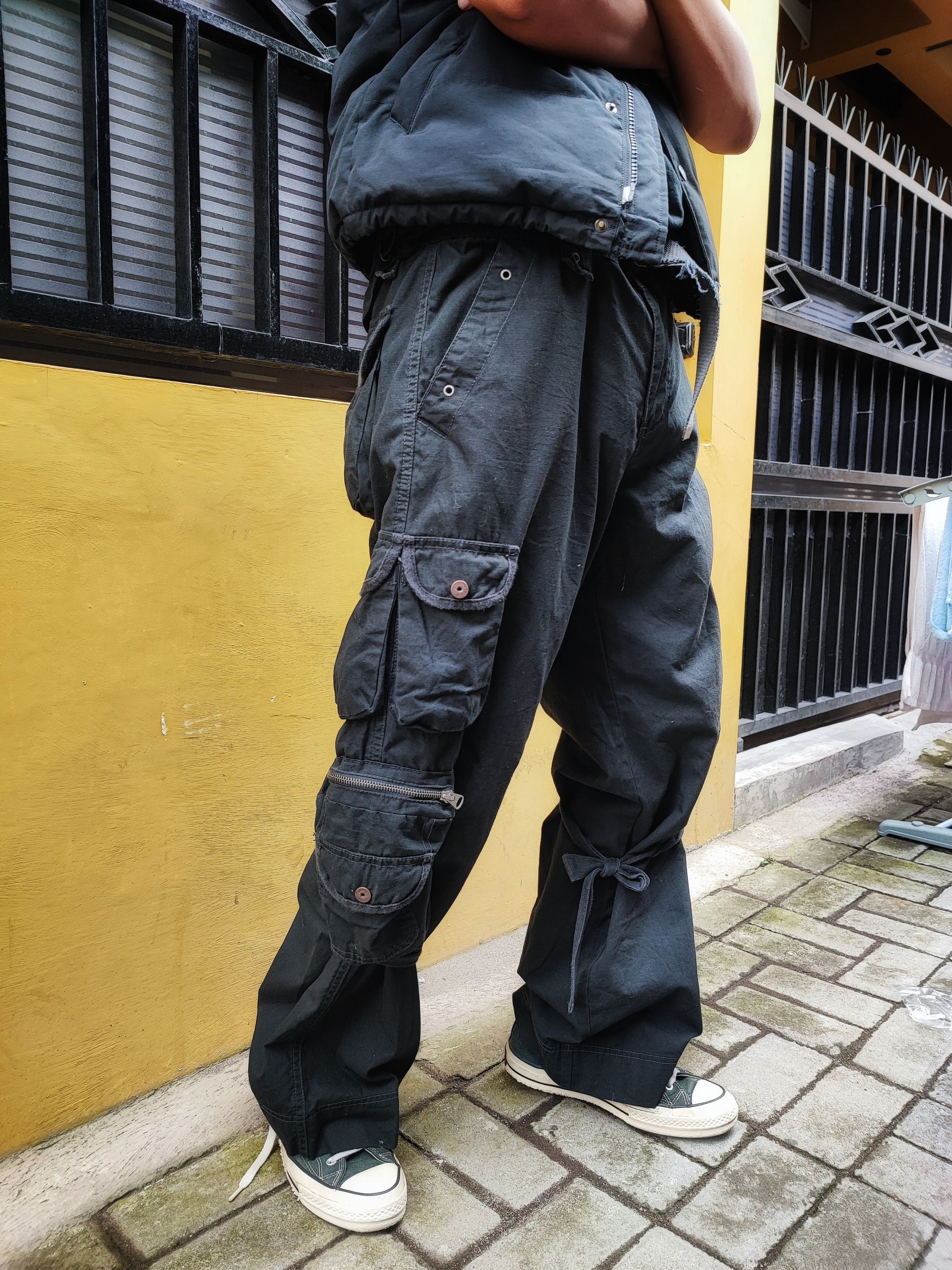 Japanese Brand 🎸Hendrix Project Archival 3d flared cargos🎸 Size US 36 / EU 52 - 9 Thumbnail