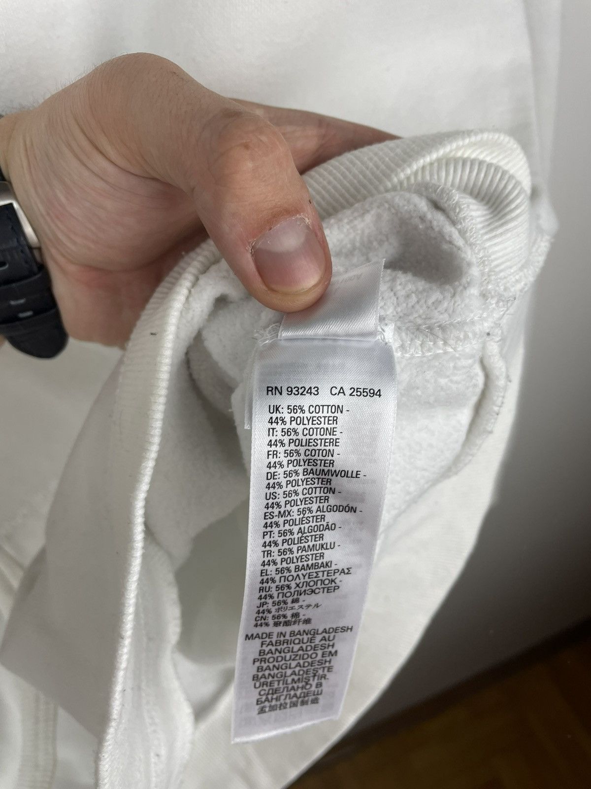 Diesel Luxury Diesel Big Logo Hoodie White Size L Size US L / EU 52-54 / 3 - 5 Thumbnail