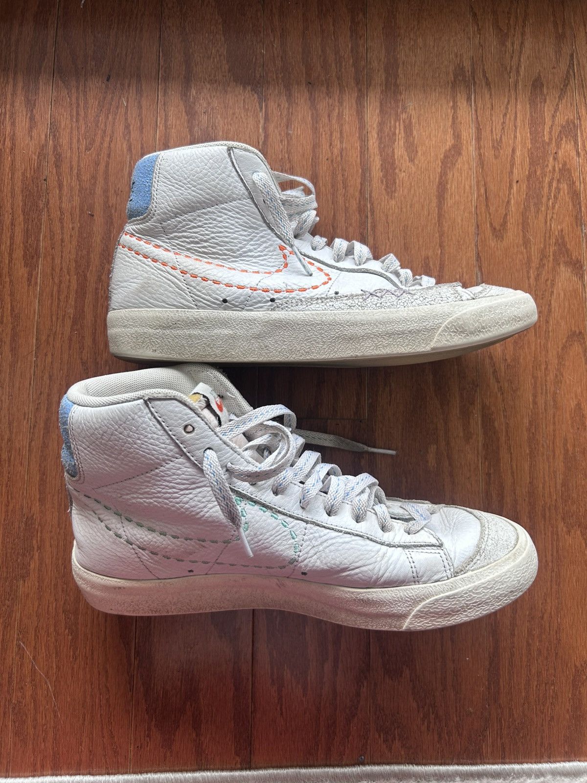 Nike Nike Blazer Mid '77 Vintage White Sneakers Size US 8.5 / EU 41-42 - 2 Thumbnail