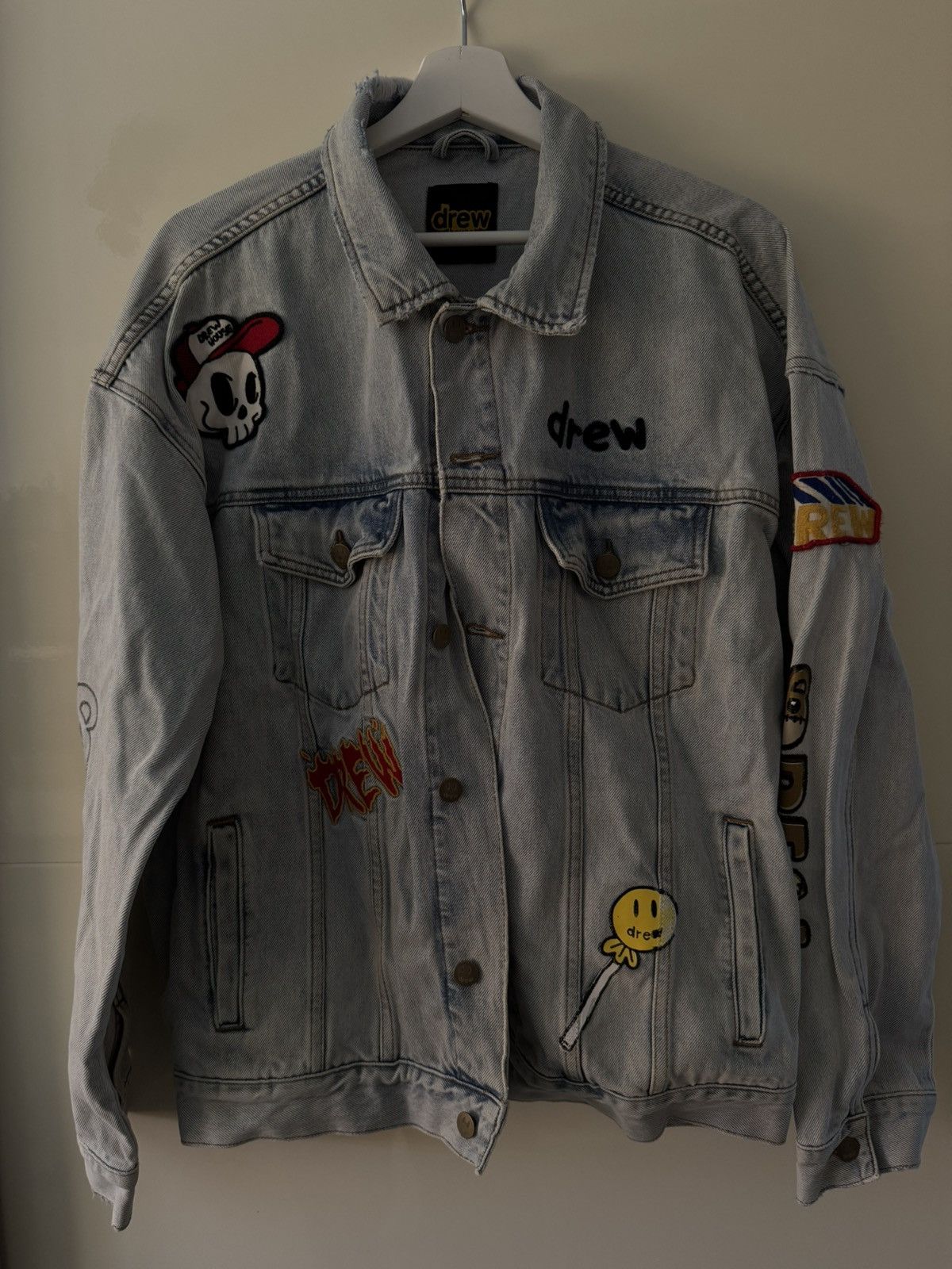 Drew House Drew House Denim Patch Jacket Size US L / EU 52-54 / 3 - 1 Thumbnail