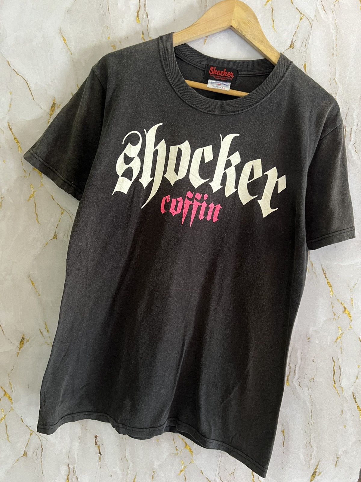 Japanese Brand 💀 SHOCKER “COFFIN SKULL” TEE – DEADLY JAPAN STREETWEAR 💀 Size US M / EU 48-50 / 2 - 5 Thumbnail