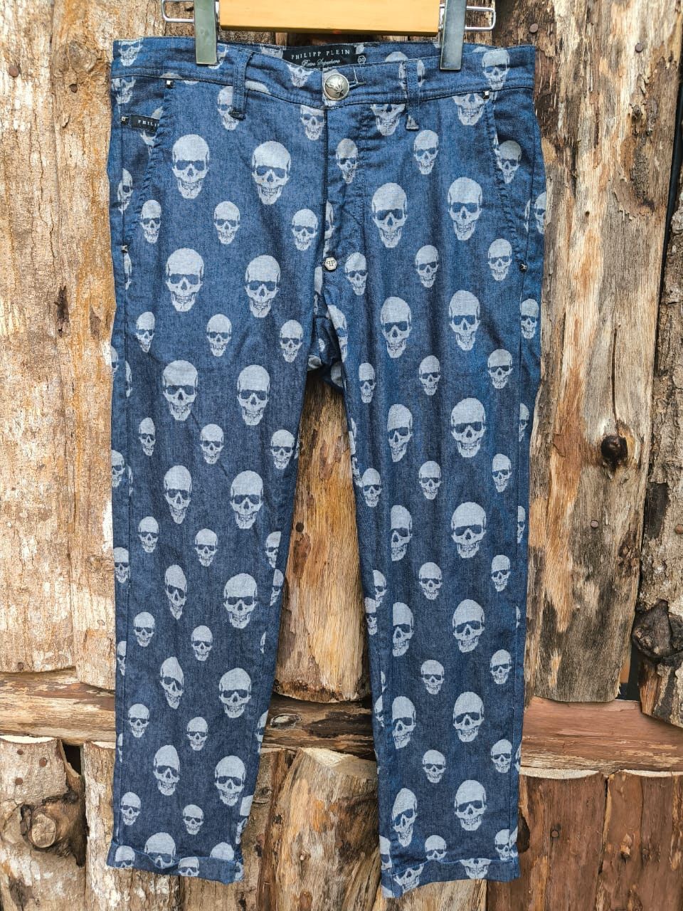 Philipp Plein Phillipp plein denim straight skulls retro Size 30" / US 8 / IT 44 - 1 Thumbnail