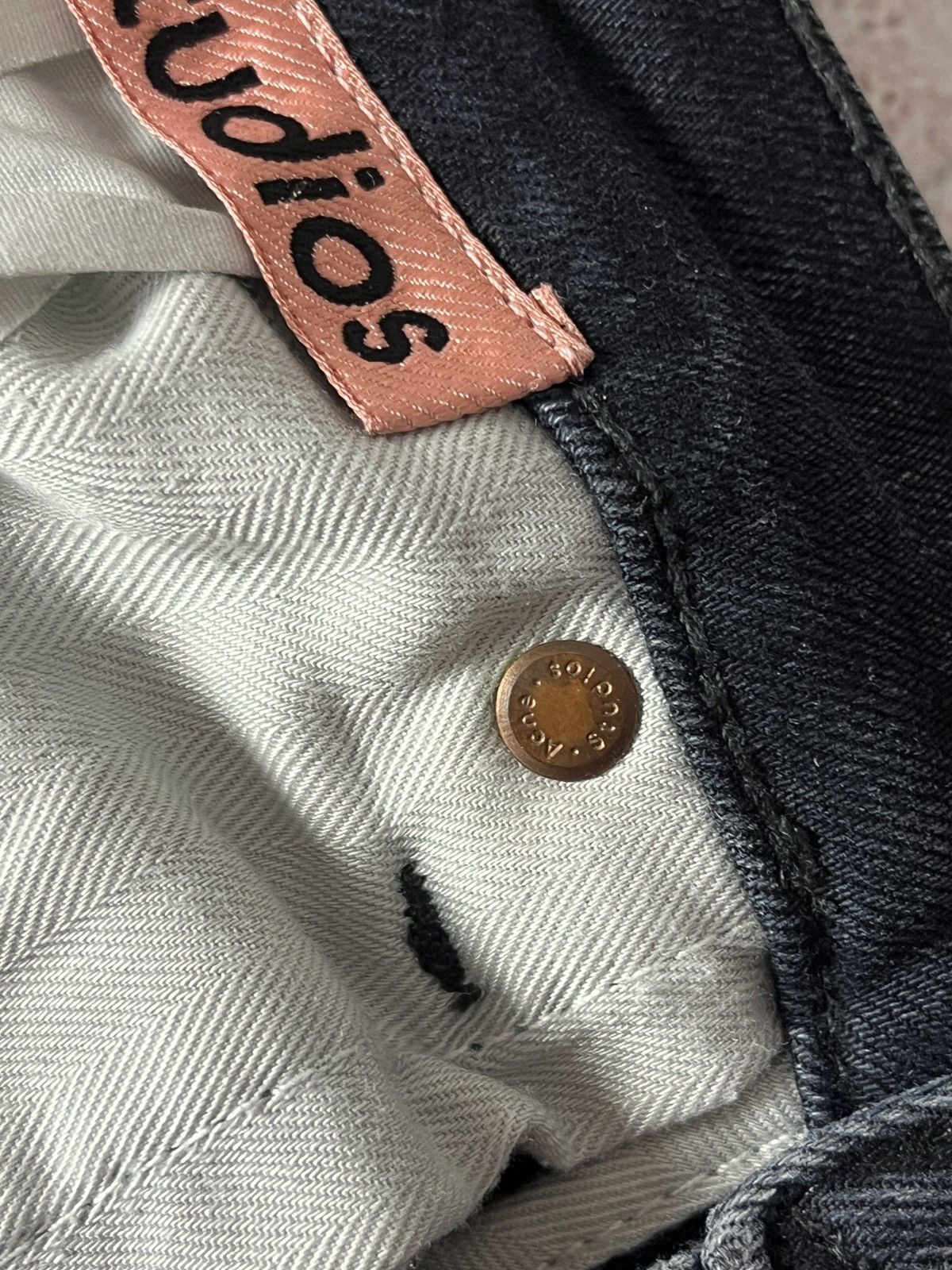 Acne Studios Acne Studios Max Blue Black Denim Jeans Pants Luxury Size US 32 / EU 48 - 8 Thumbnail
