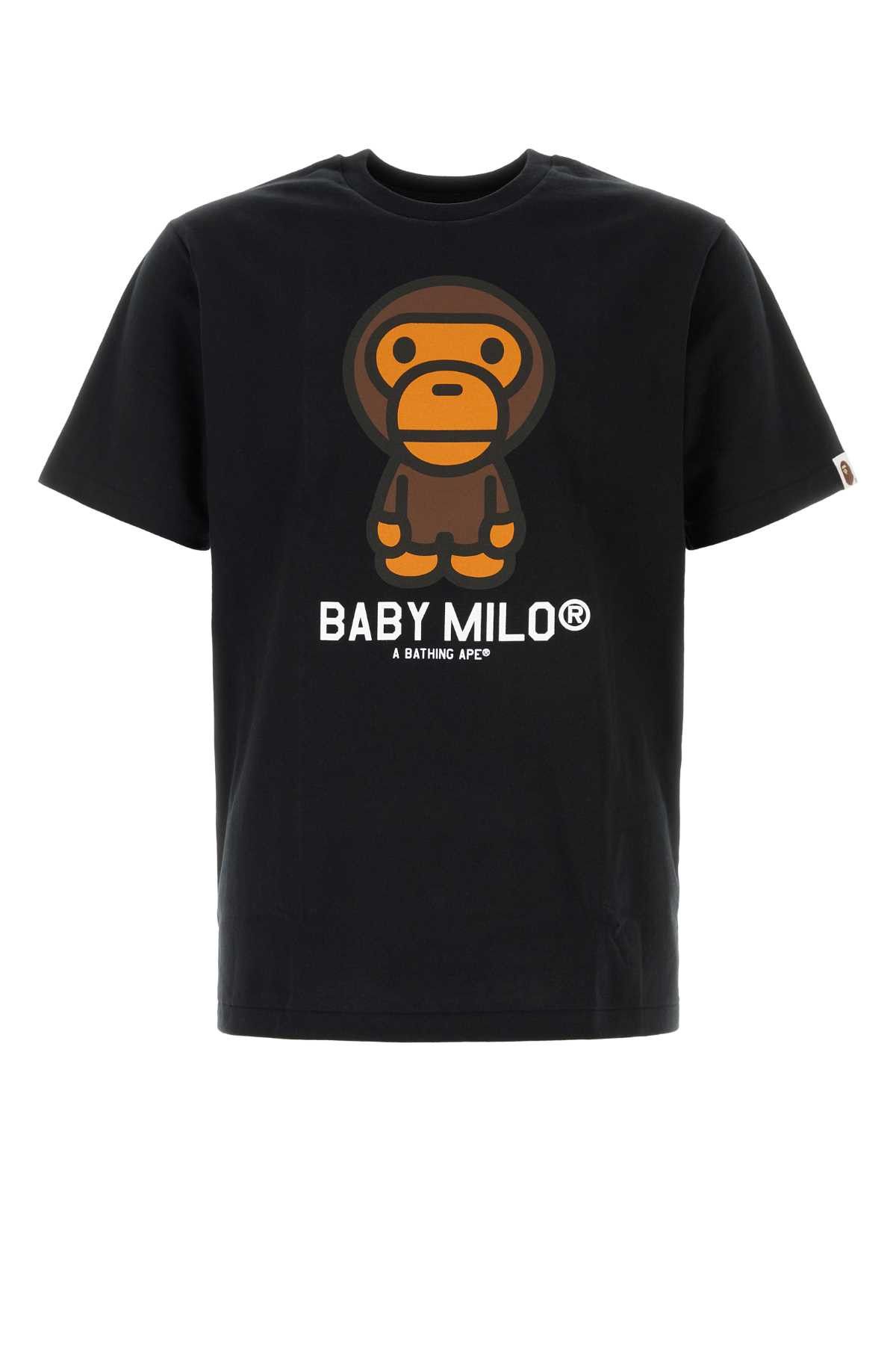 Bape Black Cotton Baby Milo T-Shirt Size US L / EU 52-54 / 3 - 1 Thumbnail