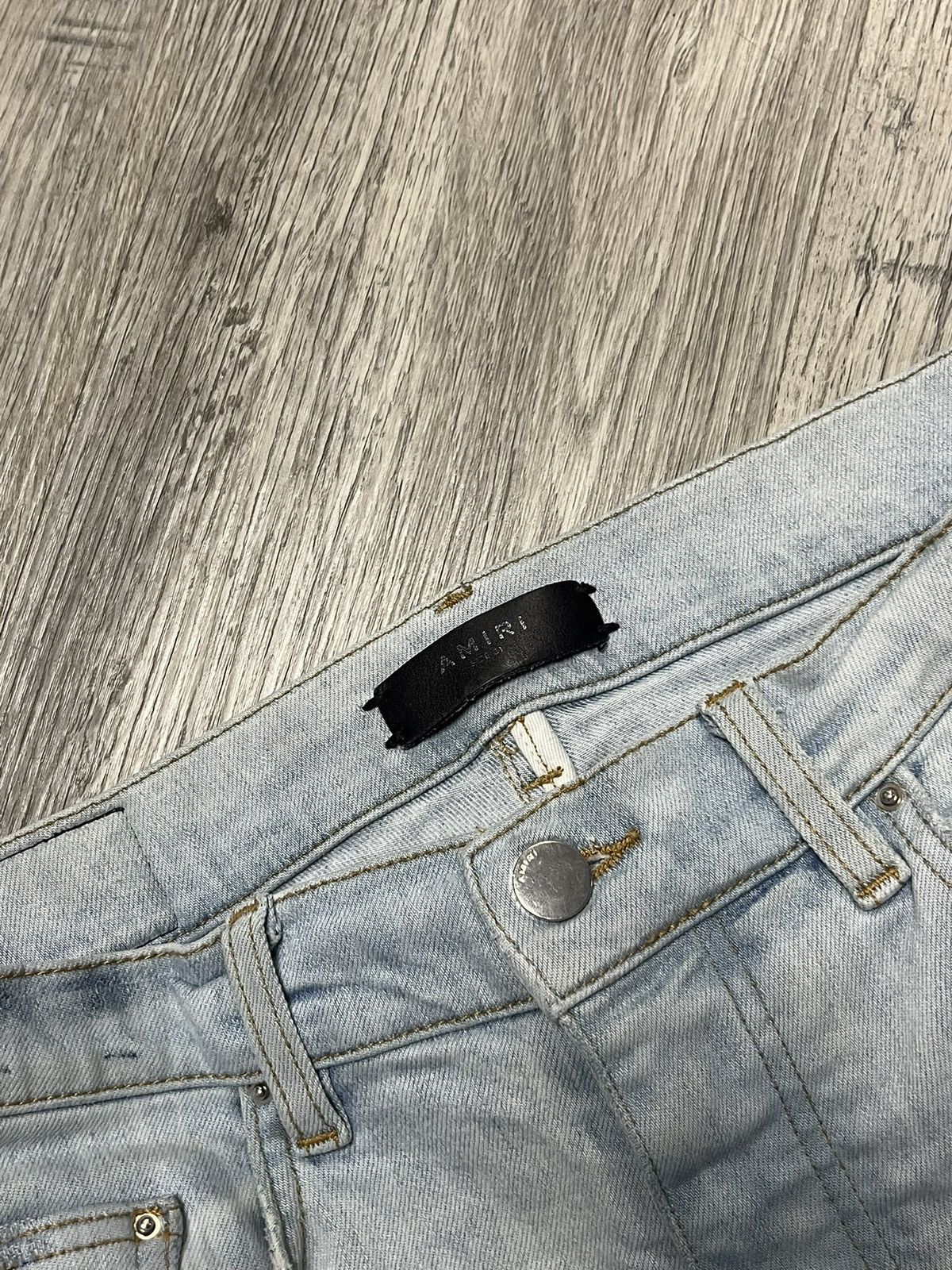 Amiri Amiri MX1 Chemist Jeans Black Stars Indigo Blue Denim Size US 31 - 5 Thumbnail